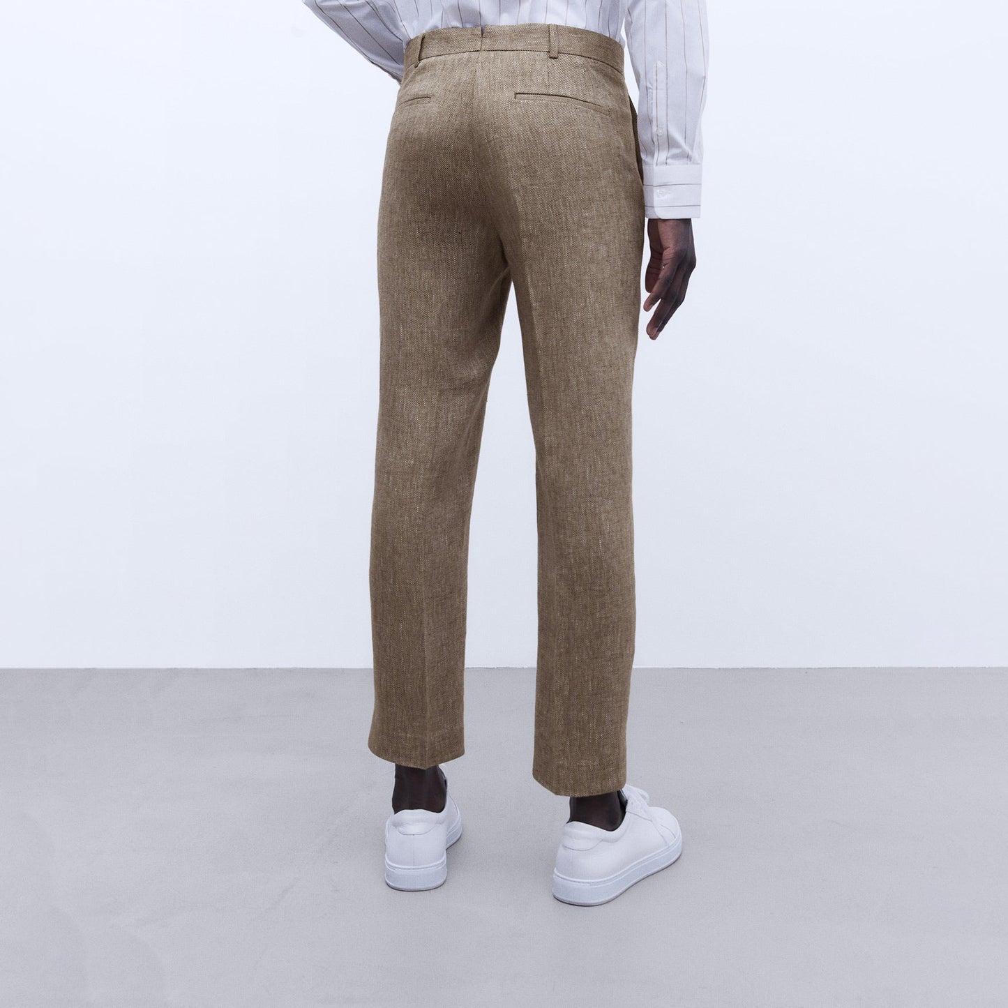 European Linen Tailored Trousers
