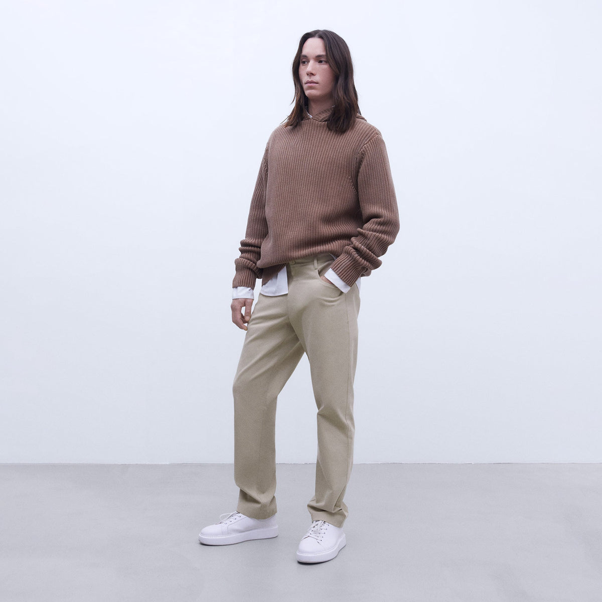 Cotton Twill Slim Fit Chinos