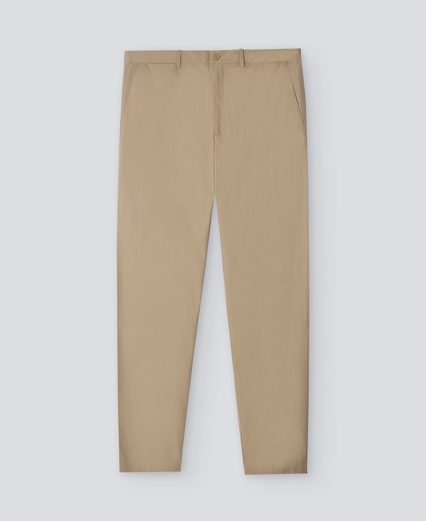 Natural Cotton Poplin Trousers