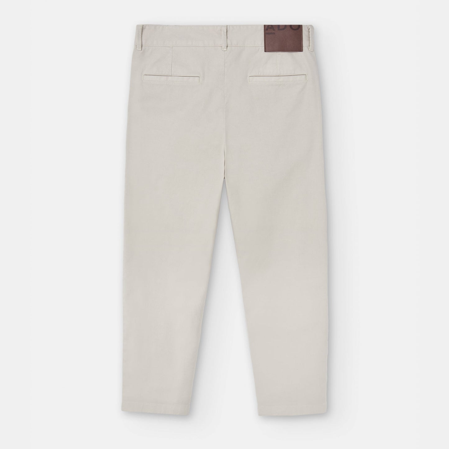 Light Grey Carrot Silhouette Darts Trousers