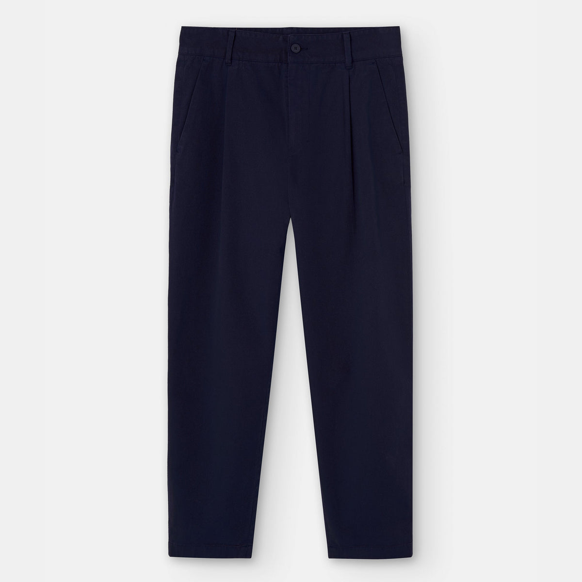 Navyblue Carrot Silhouette Darts Trousers