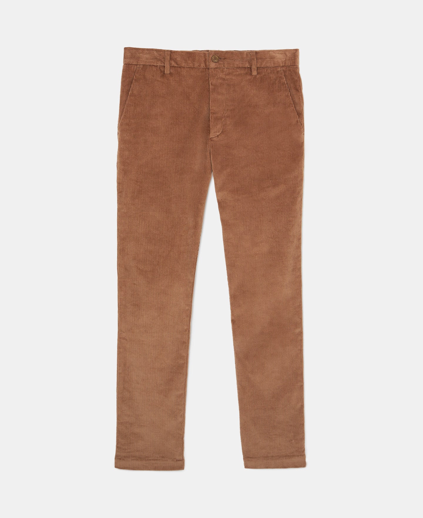 Camel Corduroy Chino Trousers