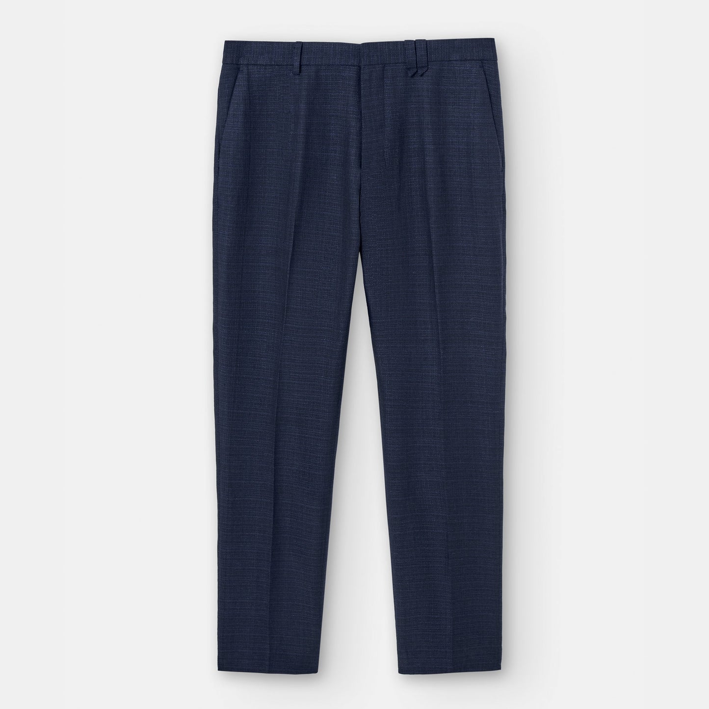 Navyblue European Linen And Cotton Chino Trousers