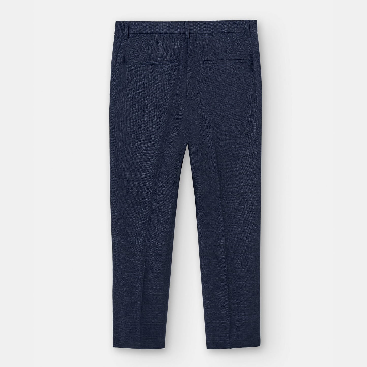 Navyblue European Linen And Cotton Chino Trousers