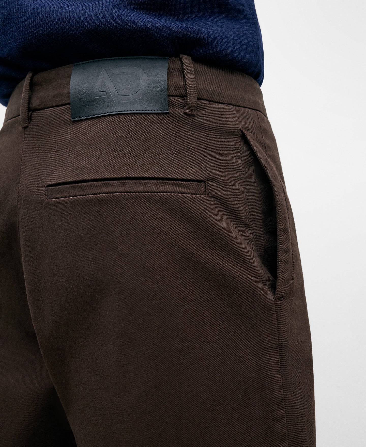 Brown Cotton Trousers For Men