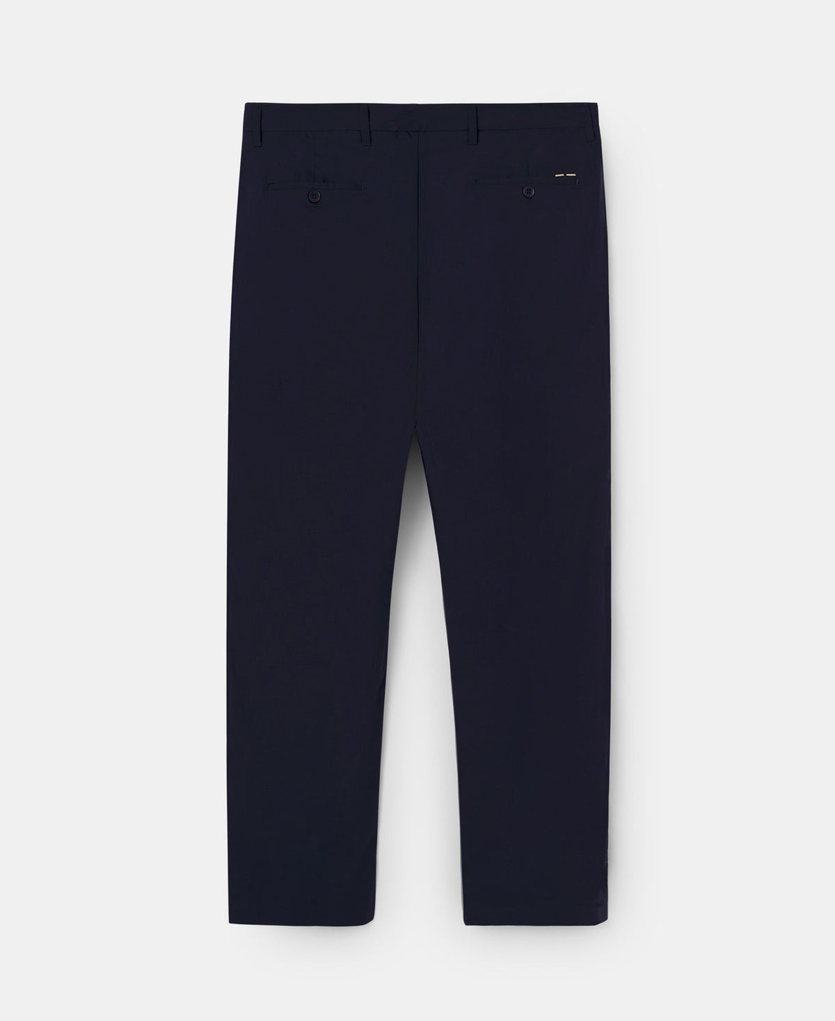 Navy Blue Blue Trousers In Cotton Poplin