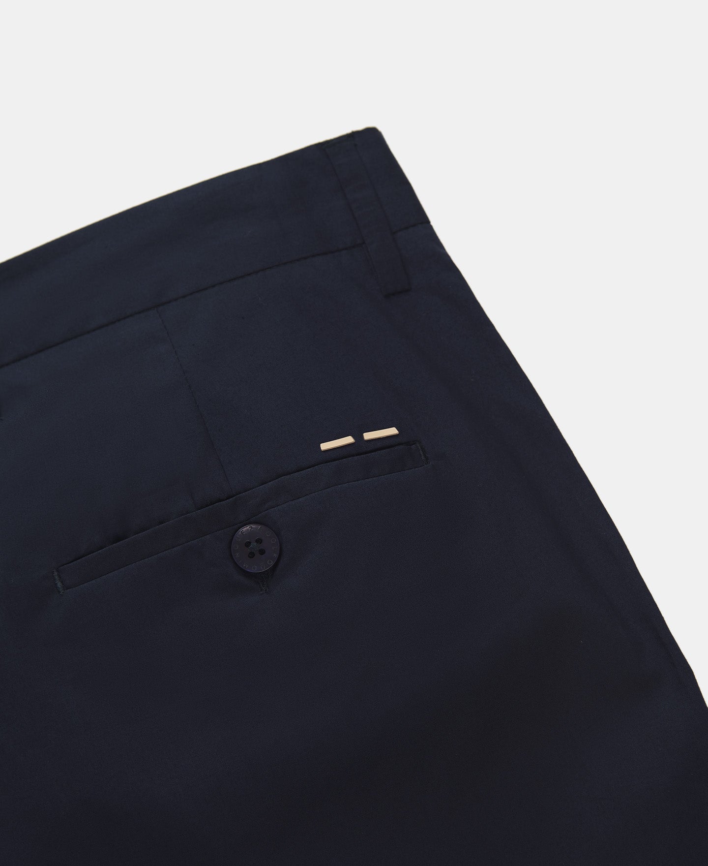 Navy Blue Blue Trousers In Cotton Poplin