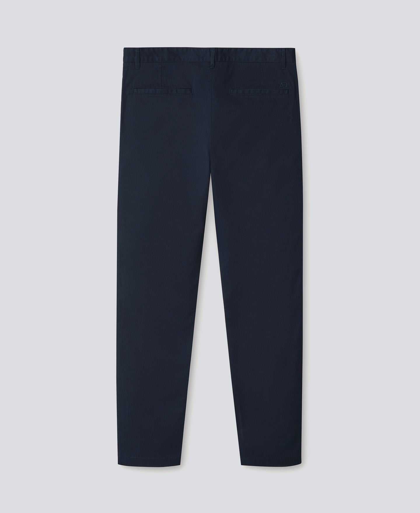 Navy Blue Cotton Twill Chino Trousers