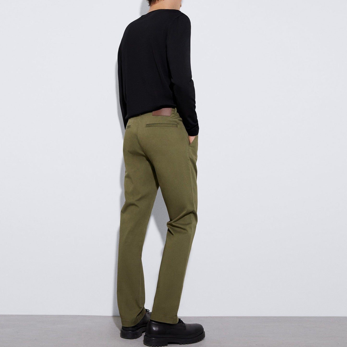 Dark Green Responsible Cotton Chino Pants