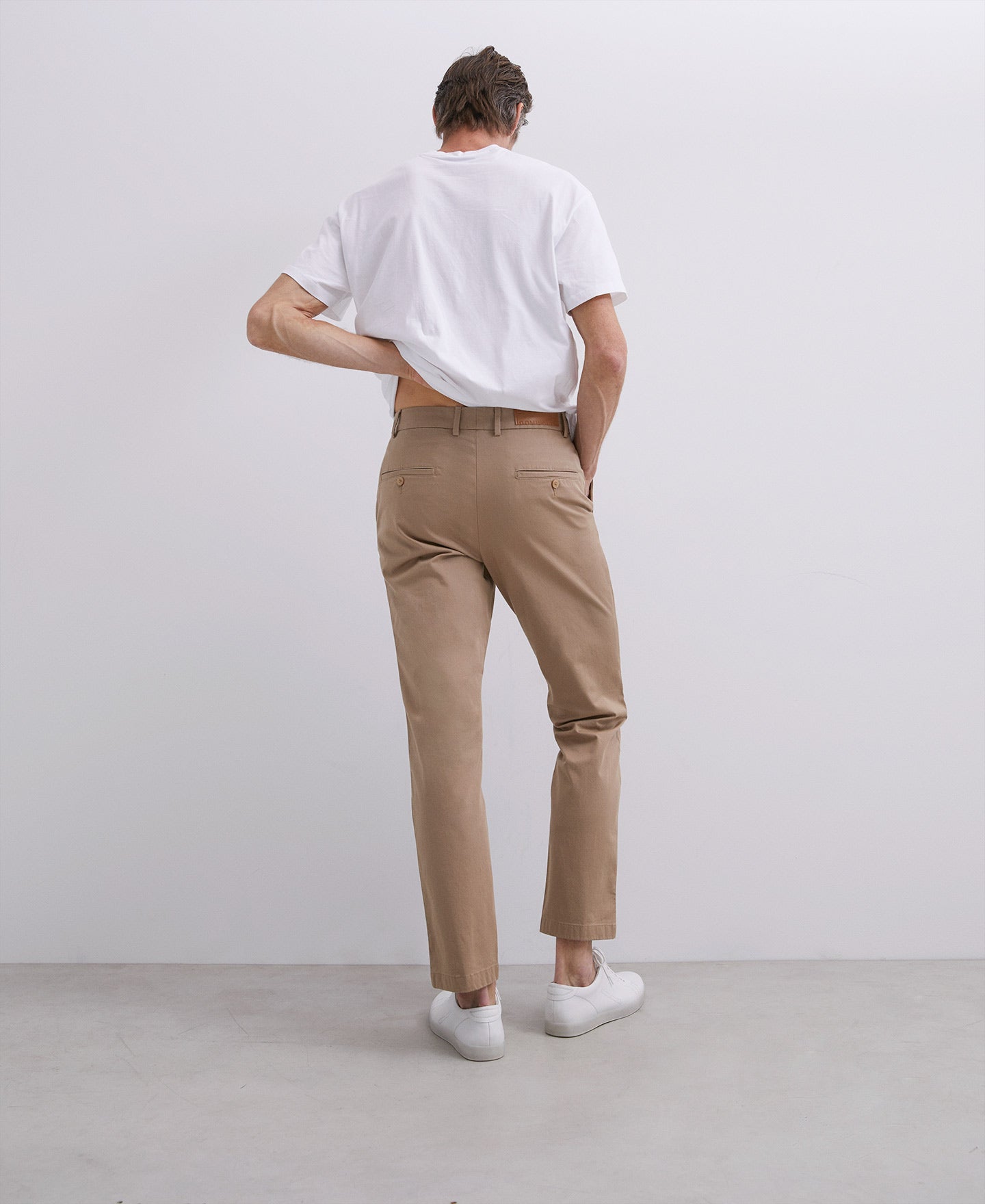 Camel Organic Cotton Chino Trousers