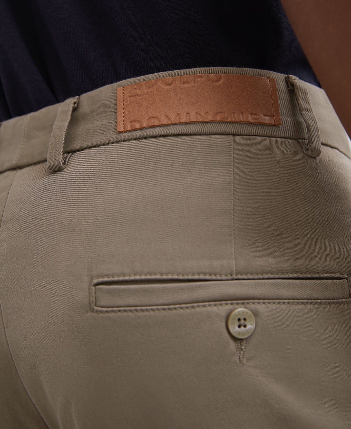 Ike Green Organic Cotton Chino Trousers