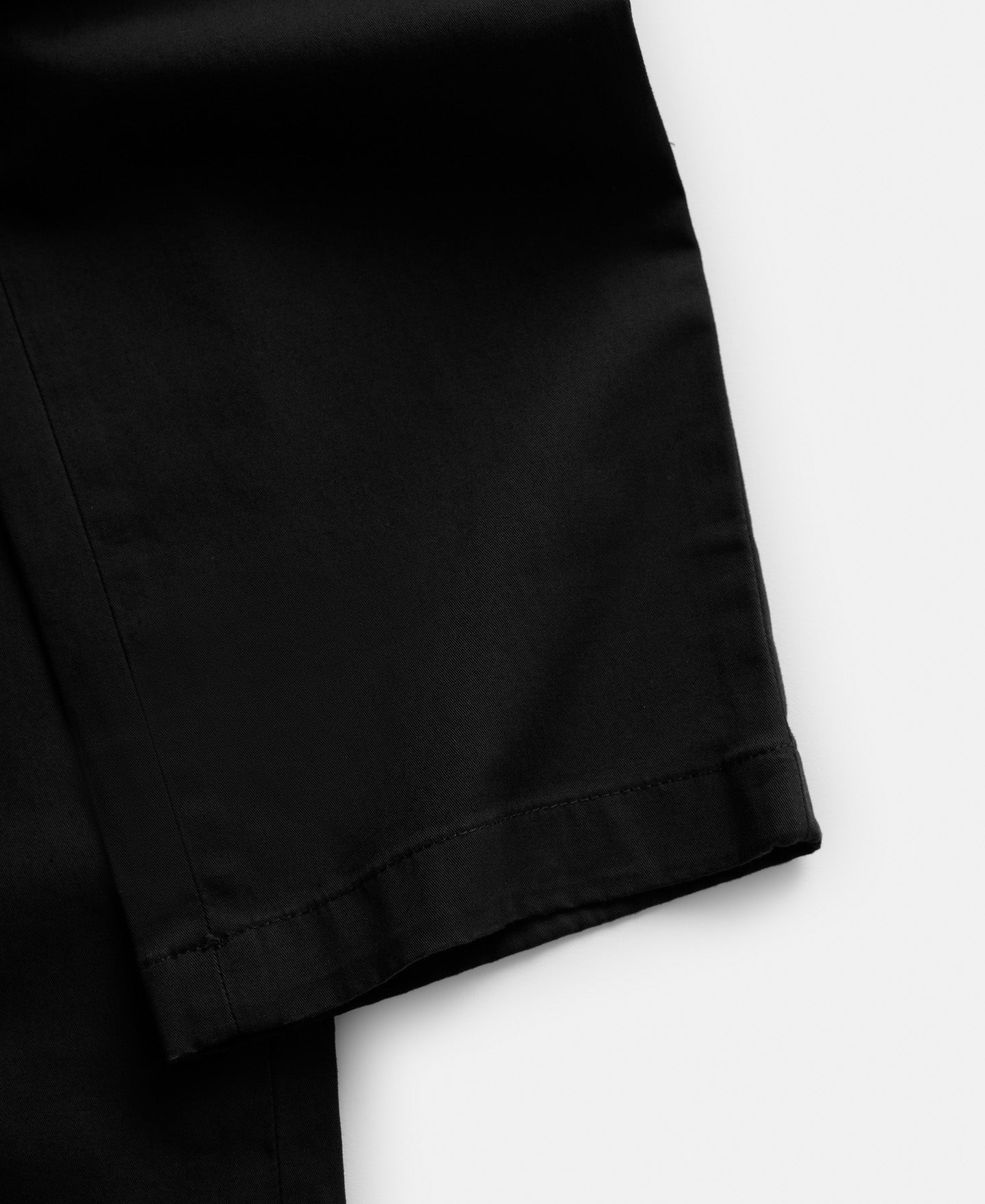 Black Organic Cotton Chino Trousers