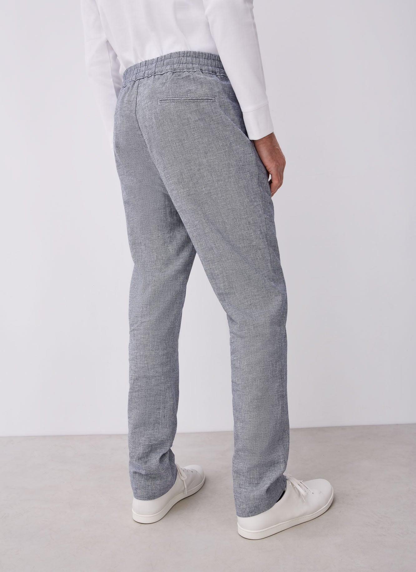 Blue/White Organic Cotton Pyjama Trousers