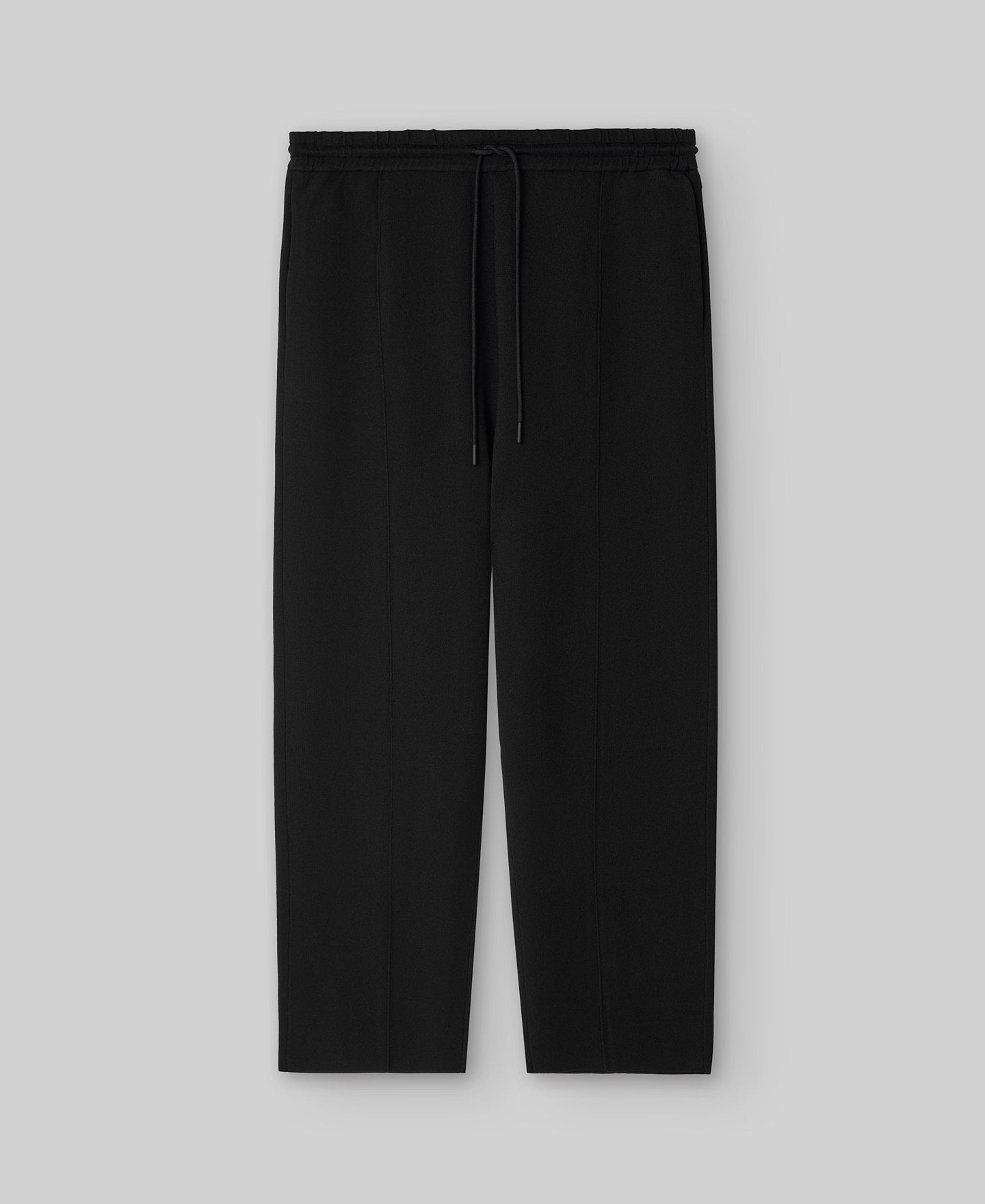 Black Knit Trousers for Men