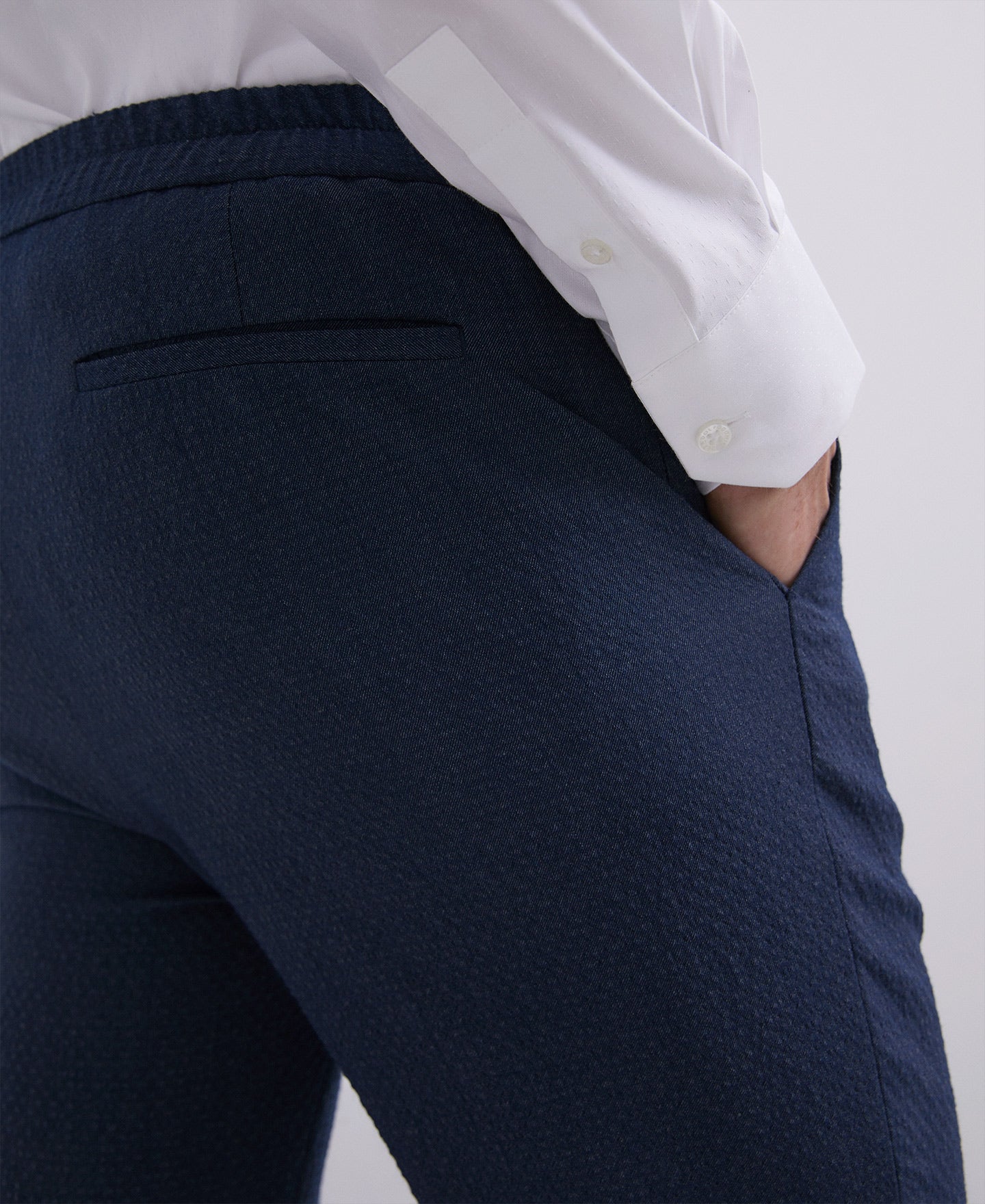 Navy Blue Navy Blue Straight Trousers