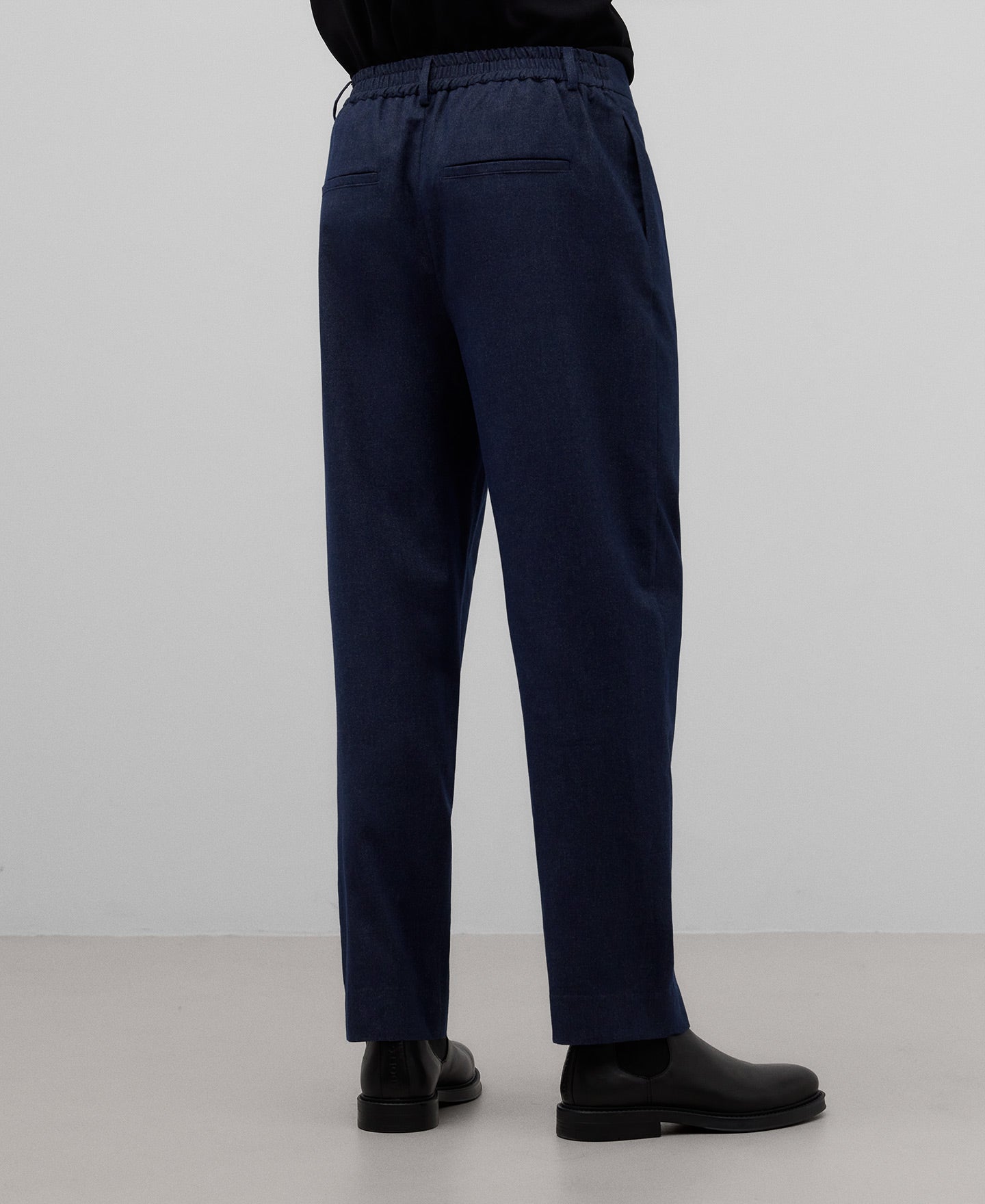 Navy blue cotton trousers man in navy blue