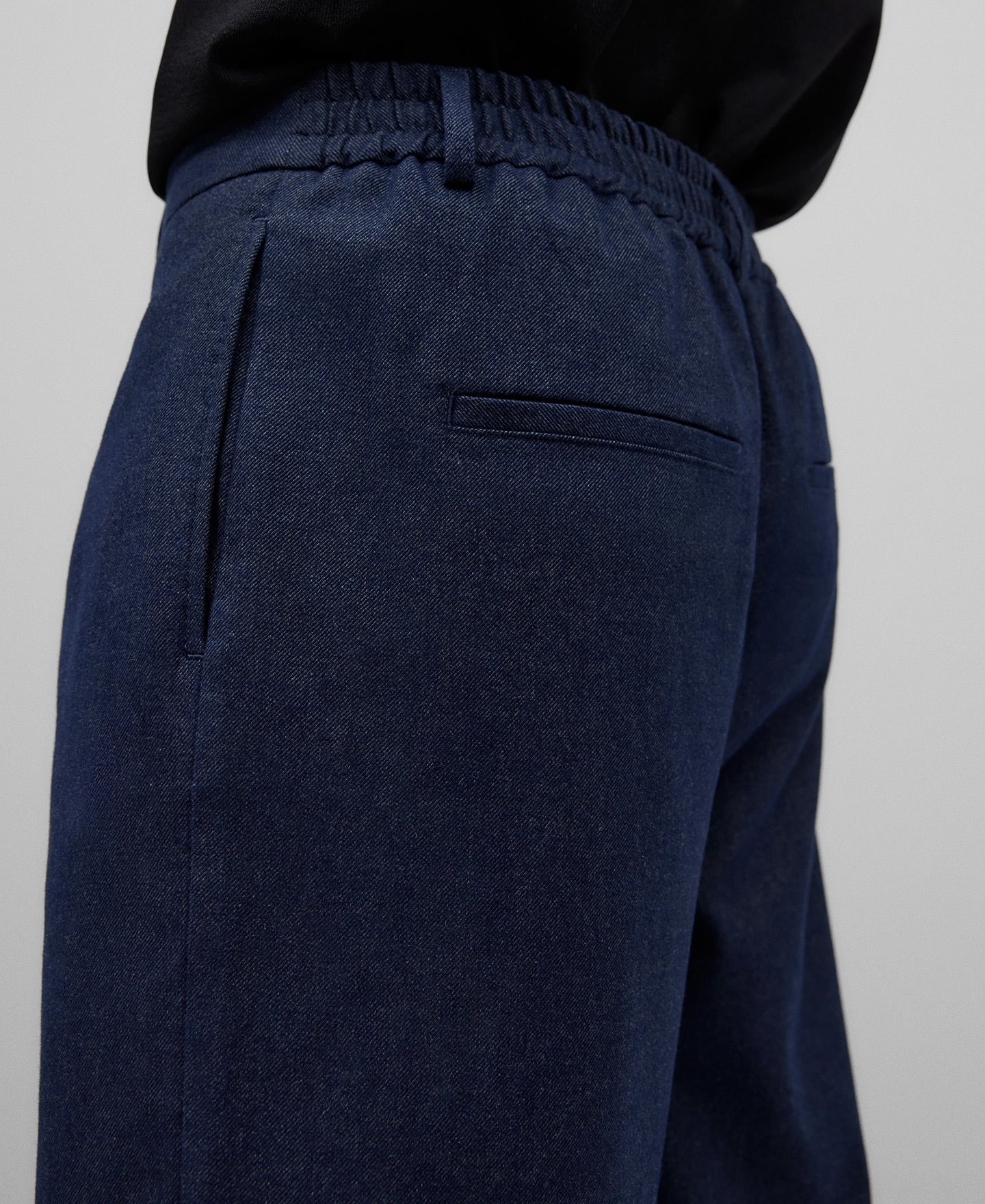 Navy blue cotton trousers man in navy blue