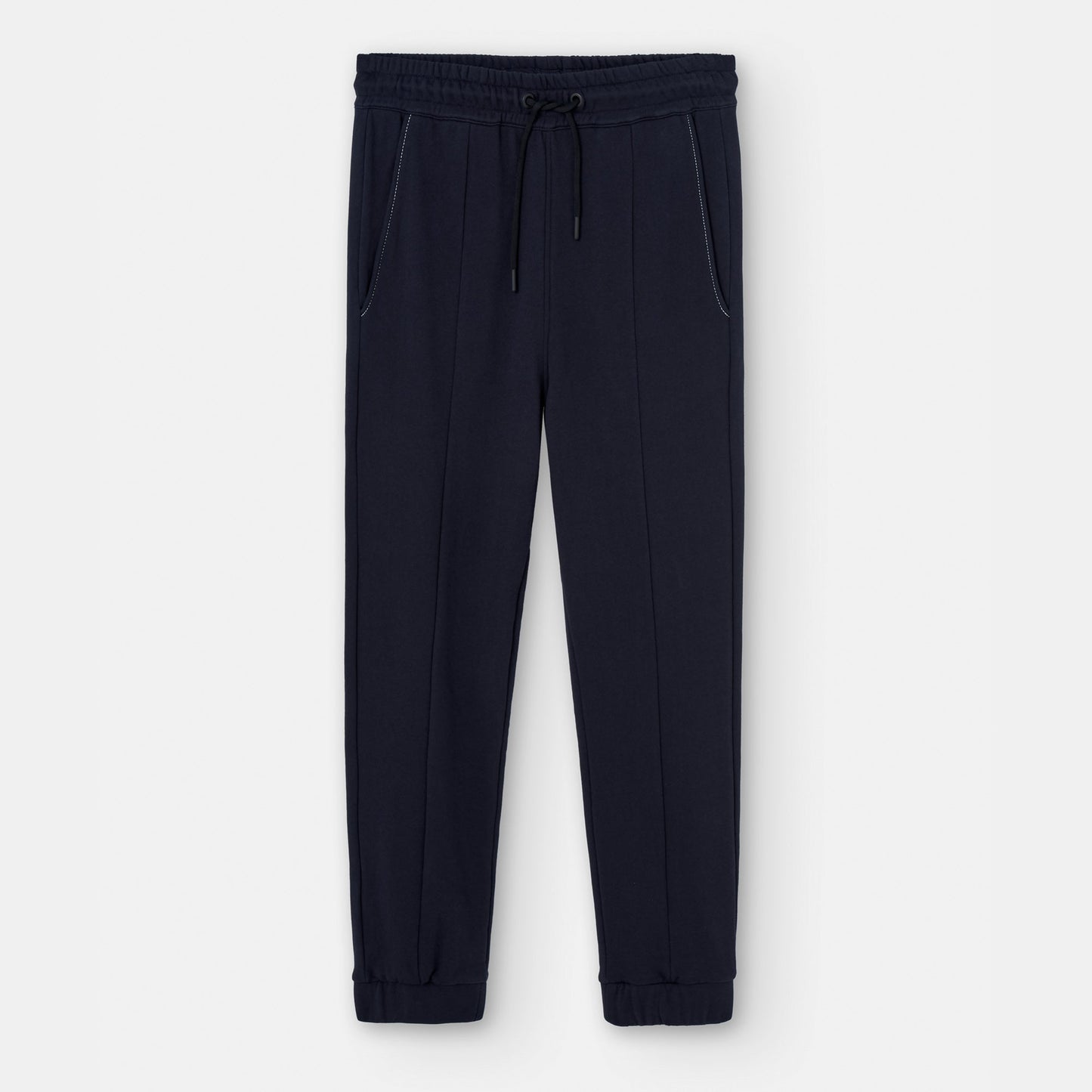 Navy Blue Organic Cotton Jogger Trousers