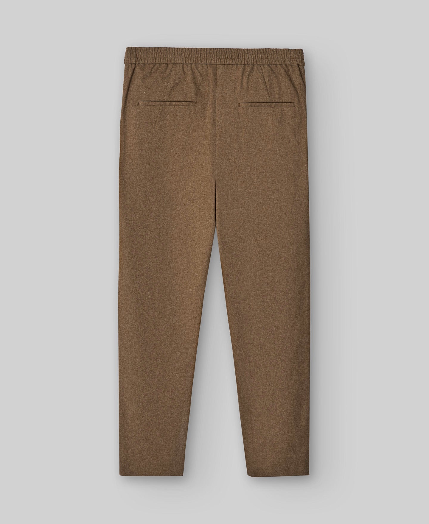 Cotton trousers man in taupe