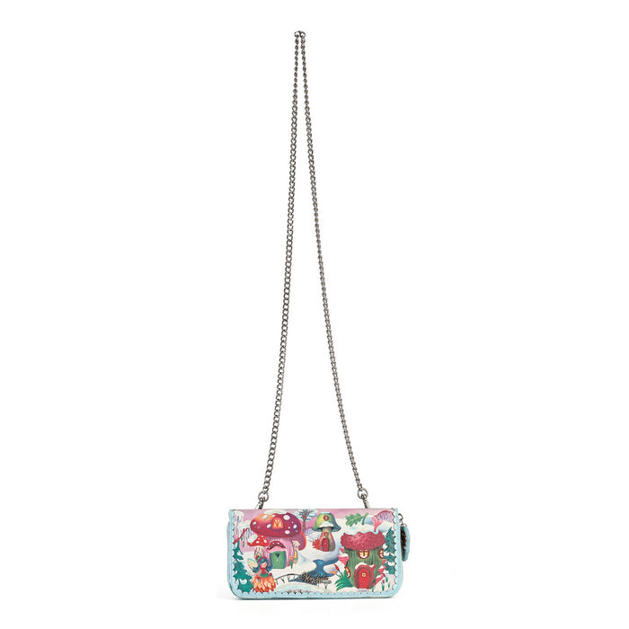 Vendula London Fairy Village Ziparound Wallet – with detachable chain strap