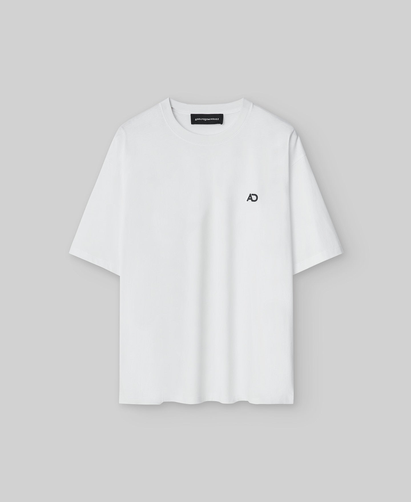 White T-shirt With Contrasting Logo