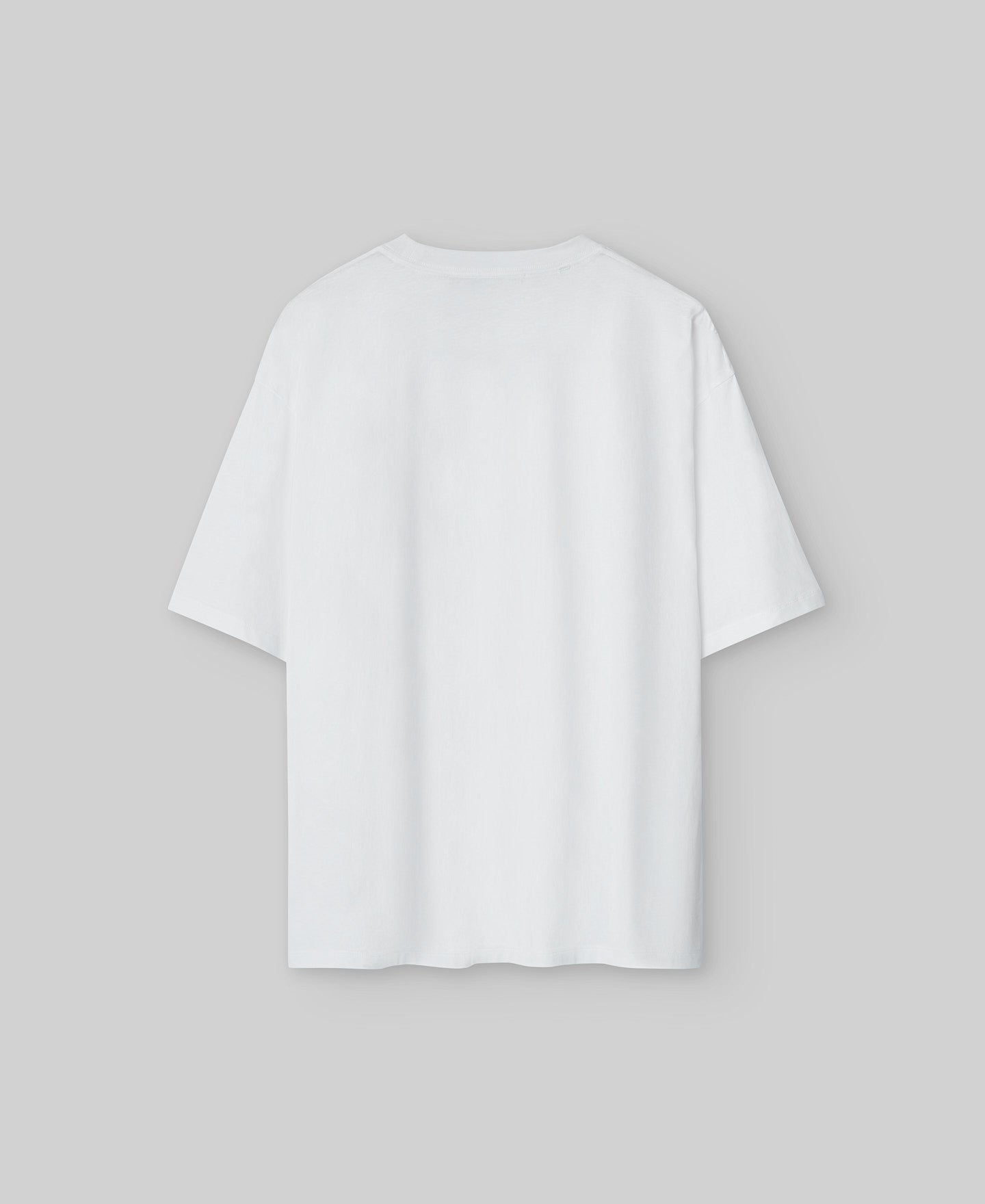 White T-shirt With Contrasting Logo