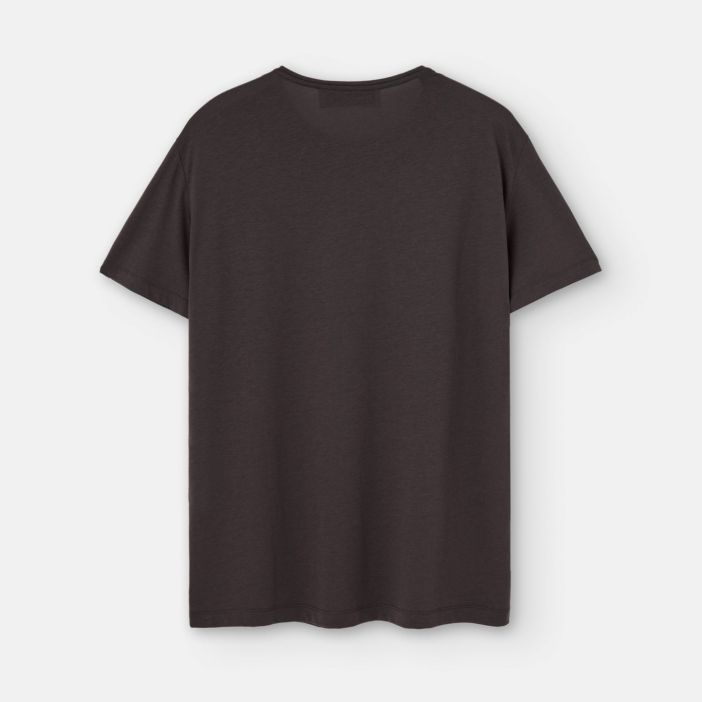 Chesnut Brown Lyocell Crew Neck T-Shirt