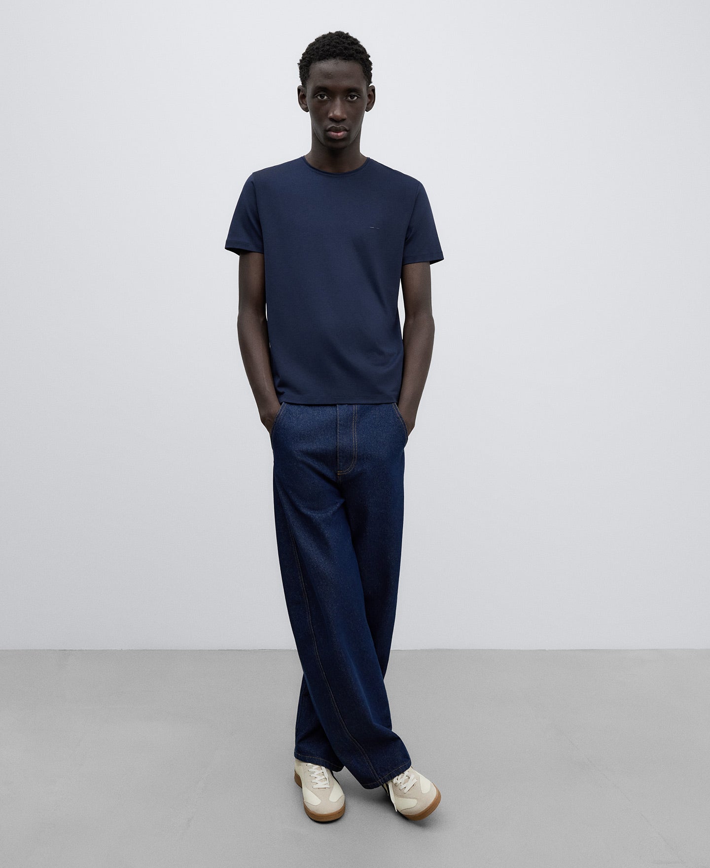 Navy Blue Crew Neck T-Shirt