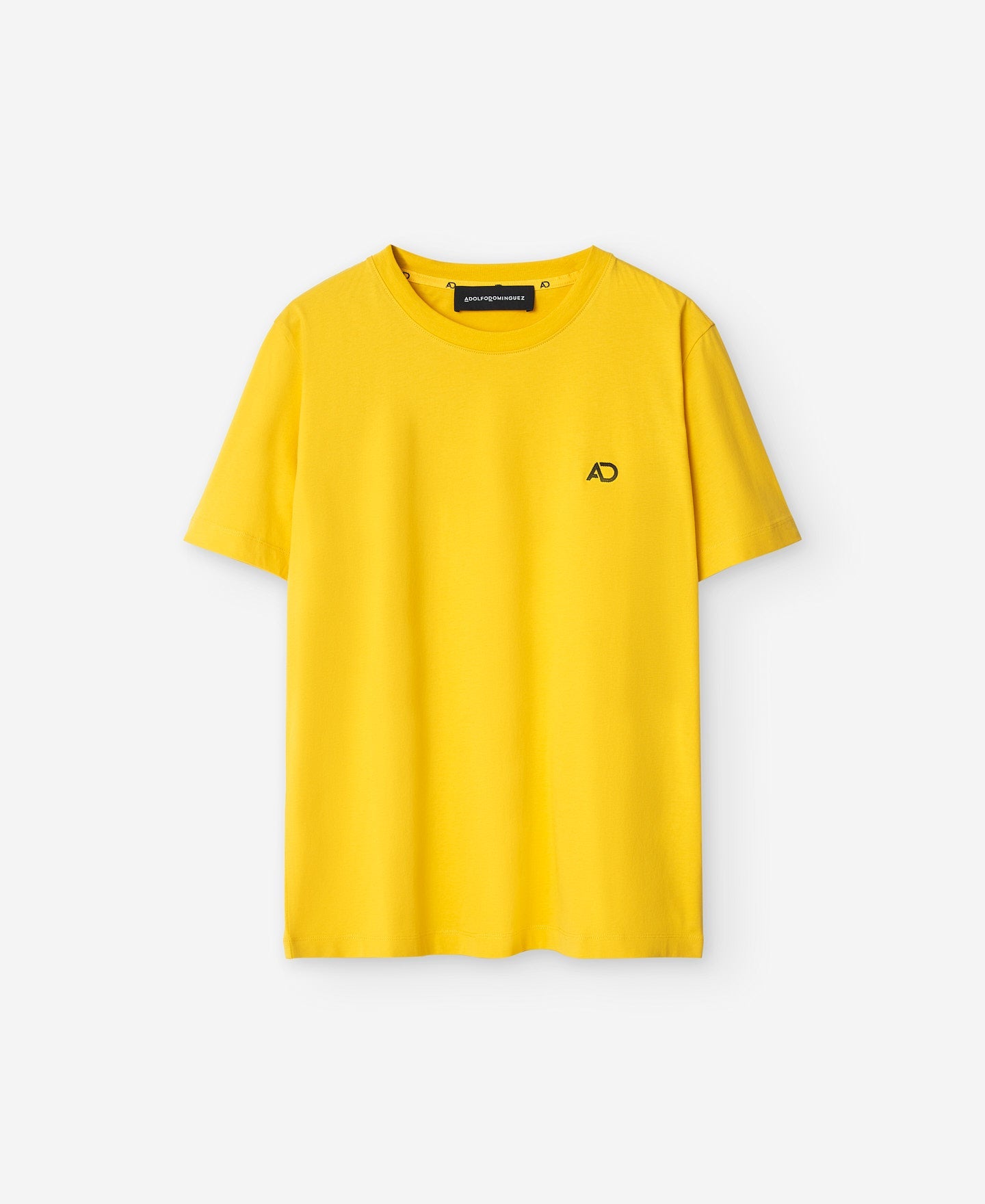 Yellow Cotton Crew Neck T-Shirt