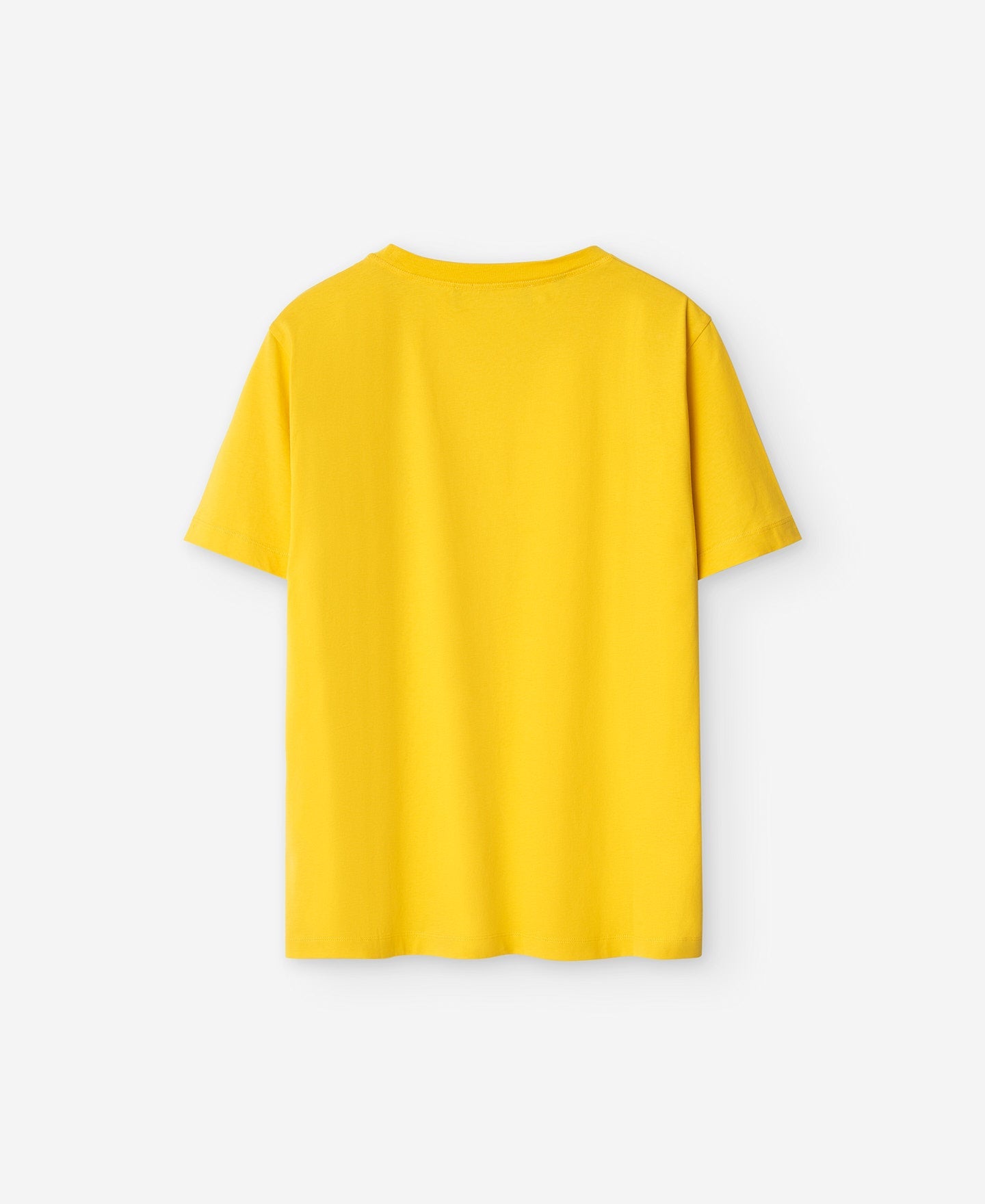 Yellow Cotton Crew Neck T-Shirt