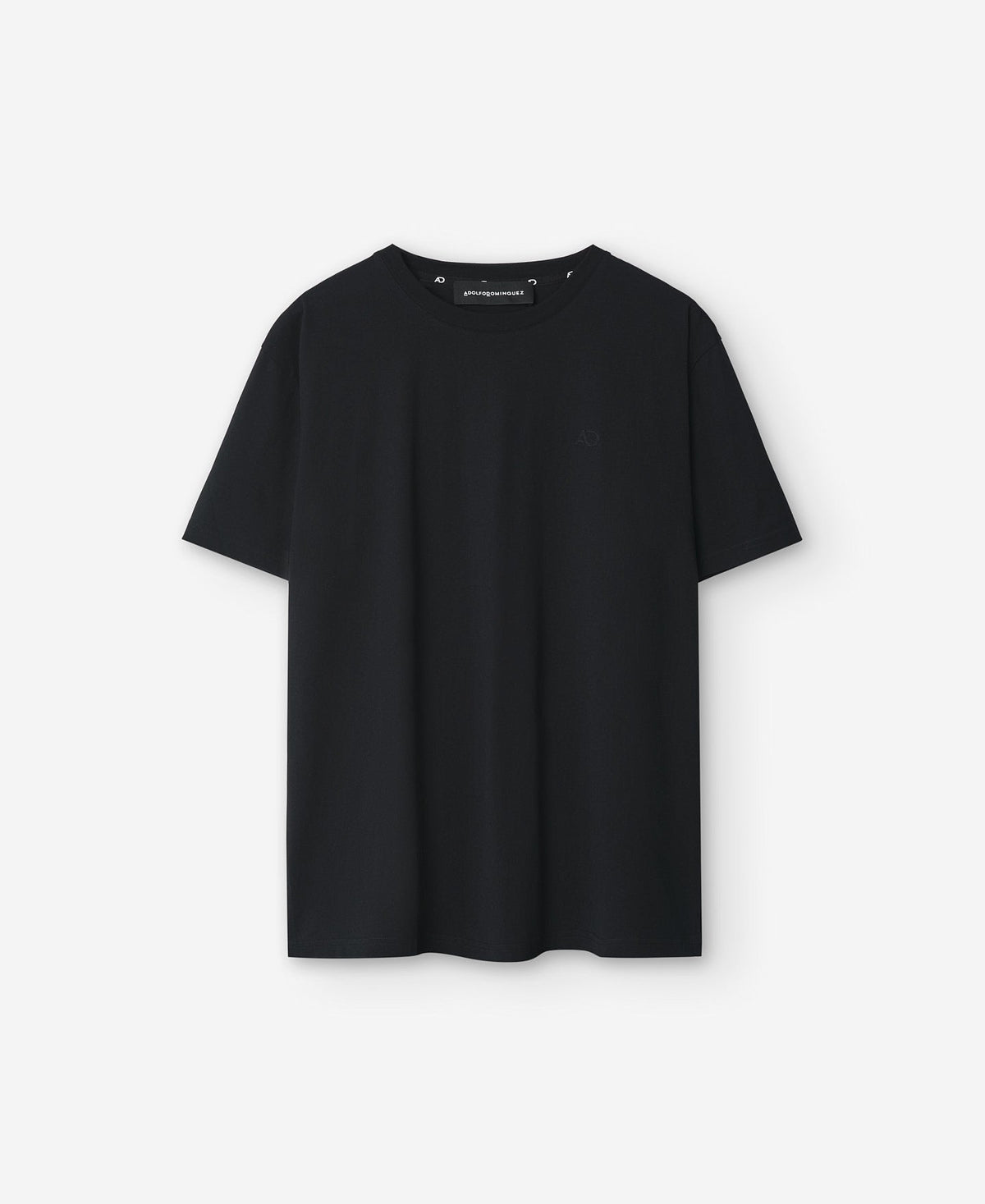 Mercerised Cotton Oversized T-Shirt in Black