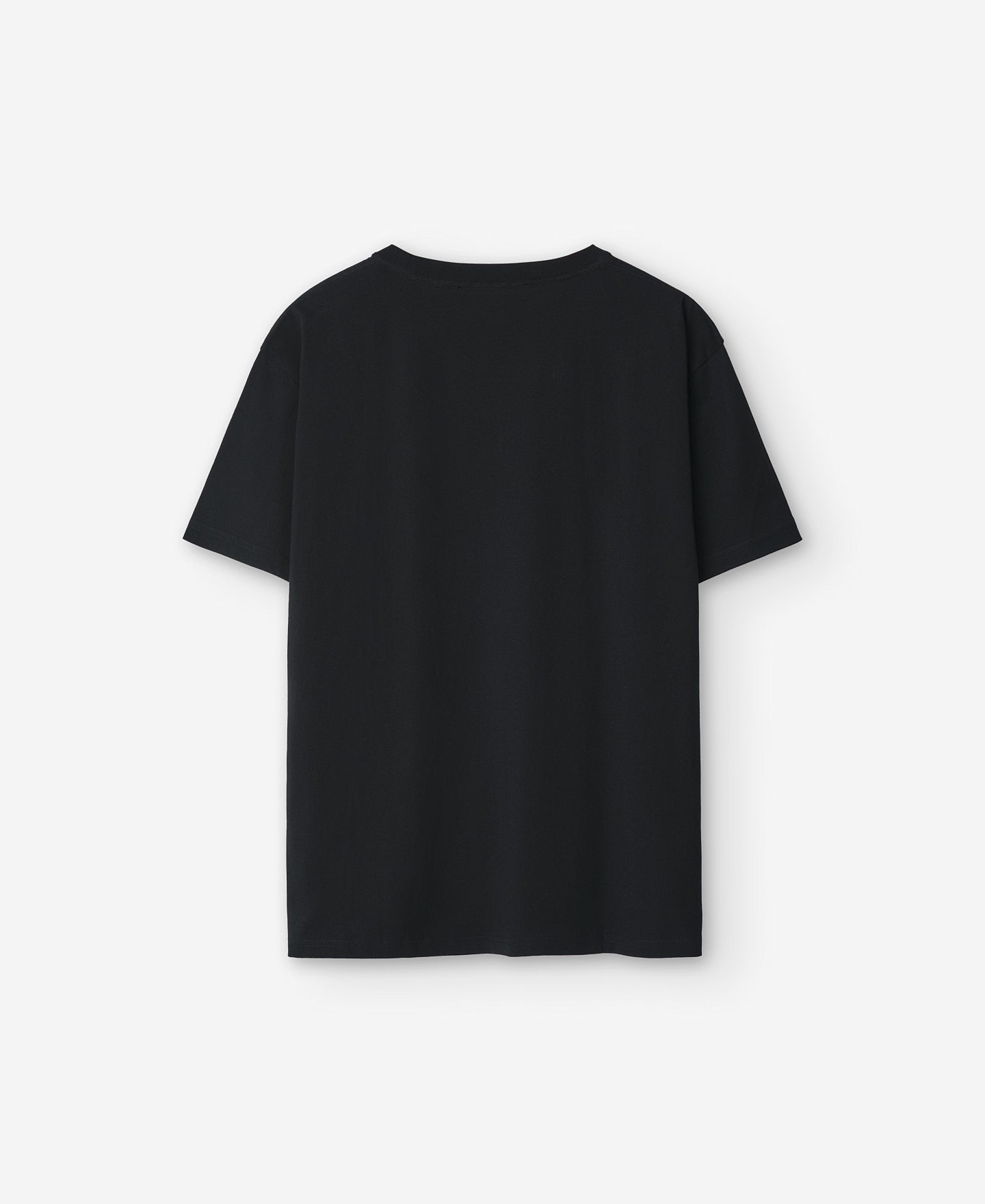 Mercerised Cotton Oversized T-Shirt in Black