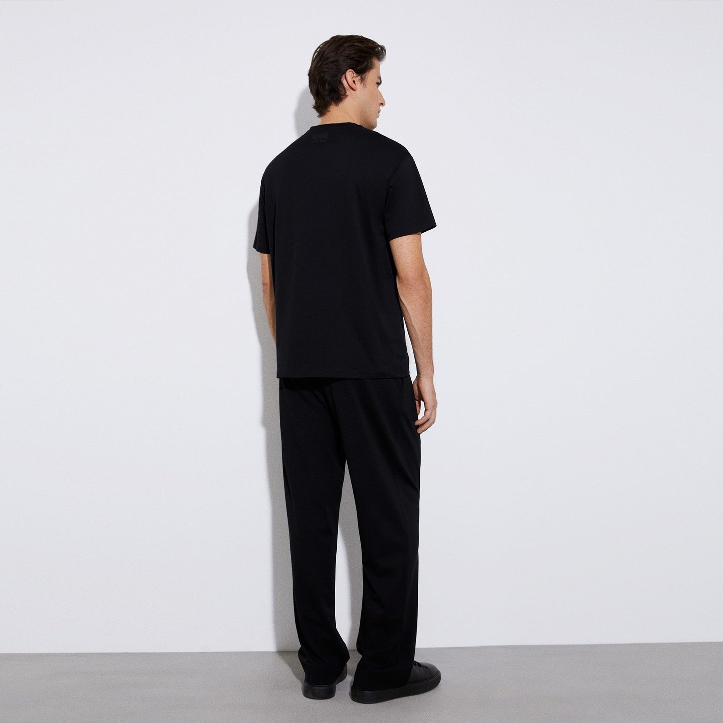 Black Oversize Printed Cotton T-Shirt