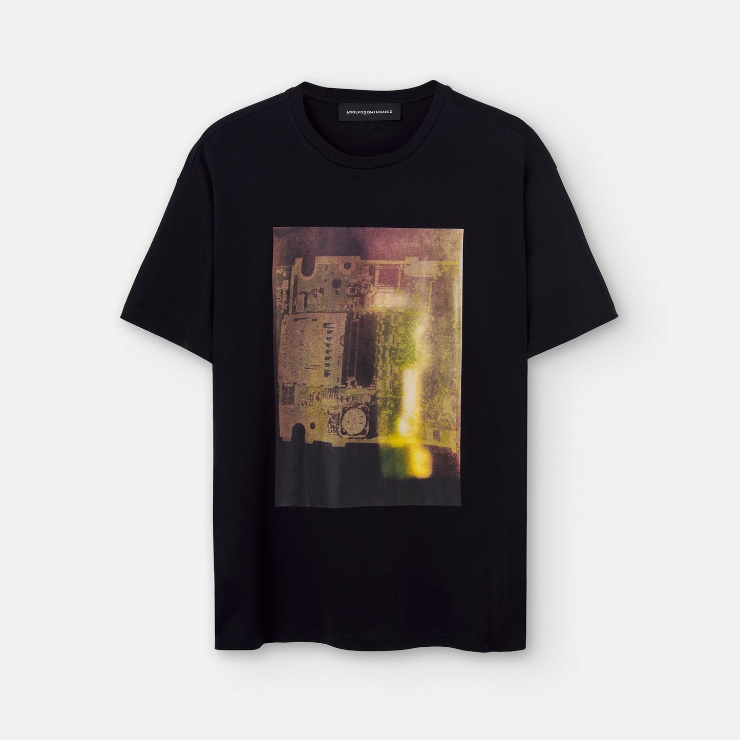 Black Oversize Printed Cotton T-Shirt