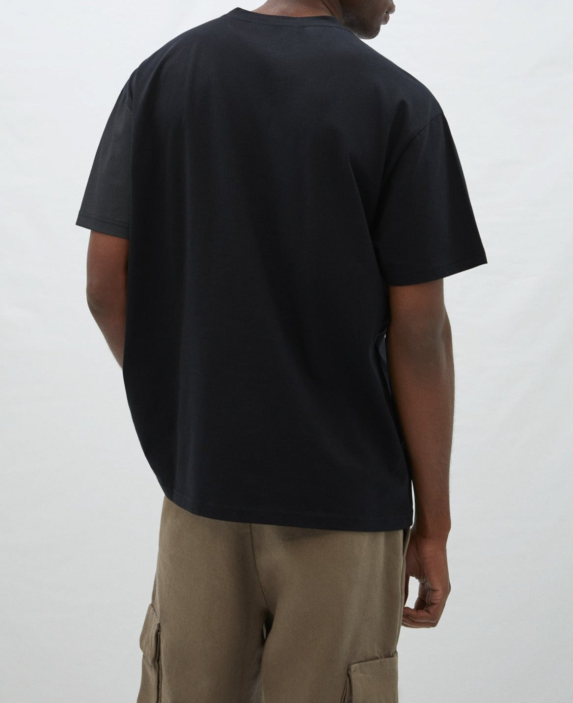 Black Organic Cotton Printed T-Shirt