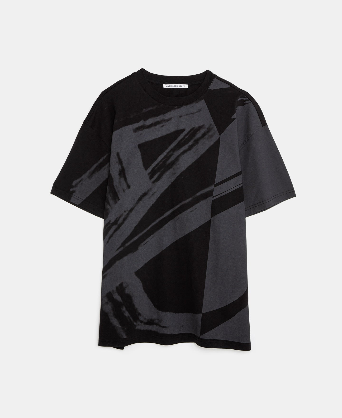 Black Organic Cotton Printed T-Shirt