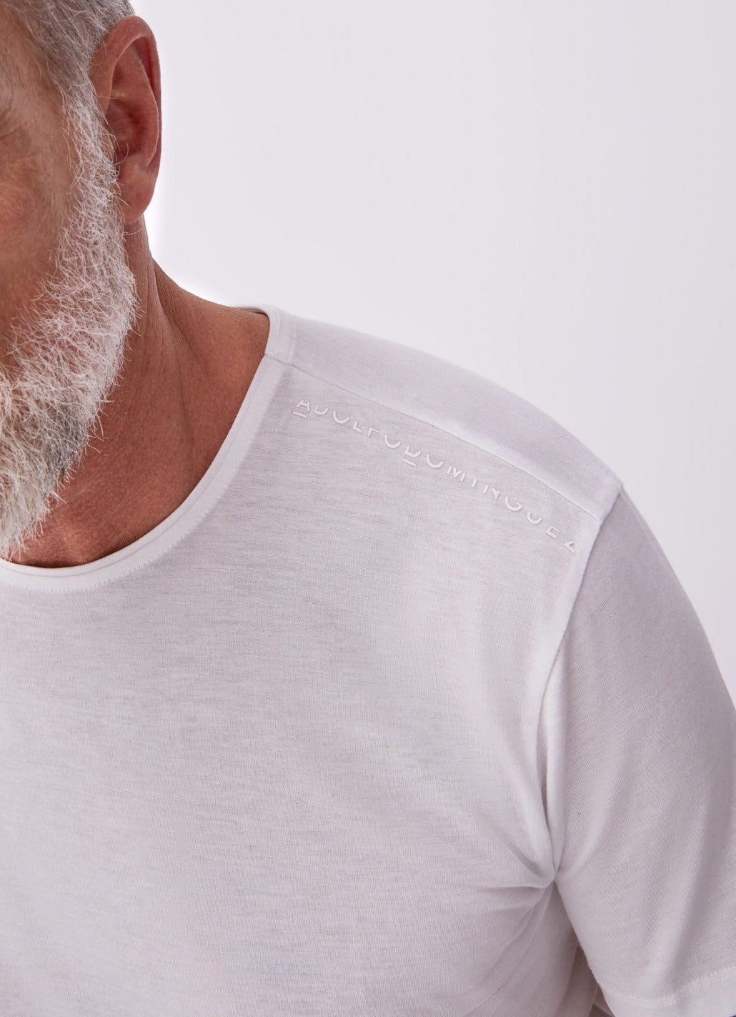 White Lyocell Short Sleeve T-Shirt