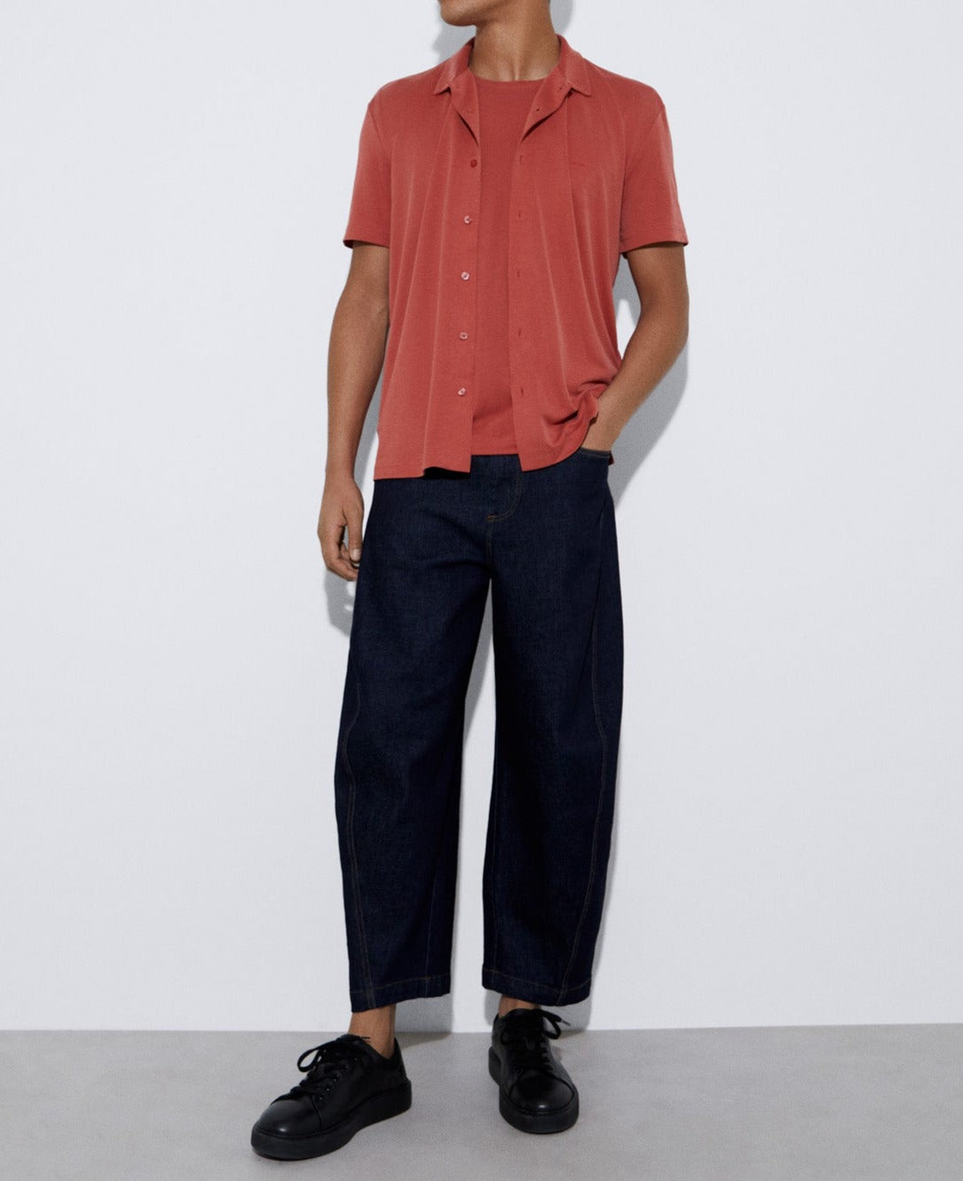 Tile Red Responsible Modal Basic T-Shirt