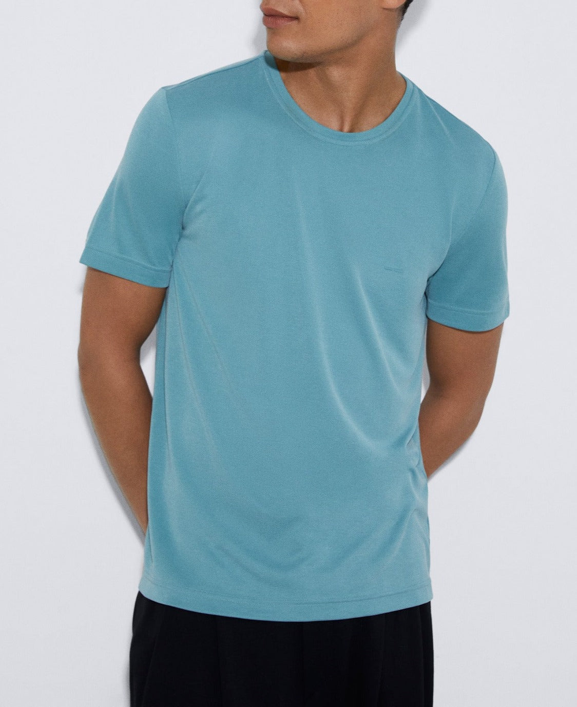 Topaz Blue Responsible Modal Basic T-Shirt