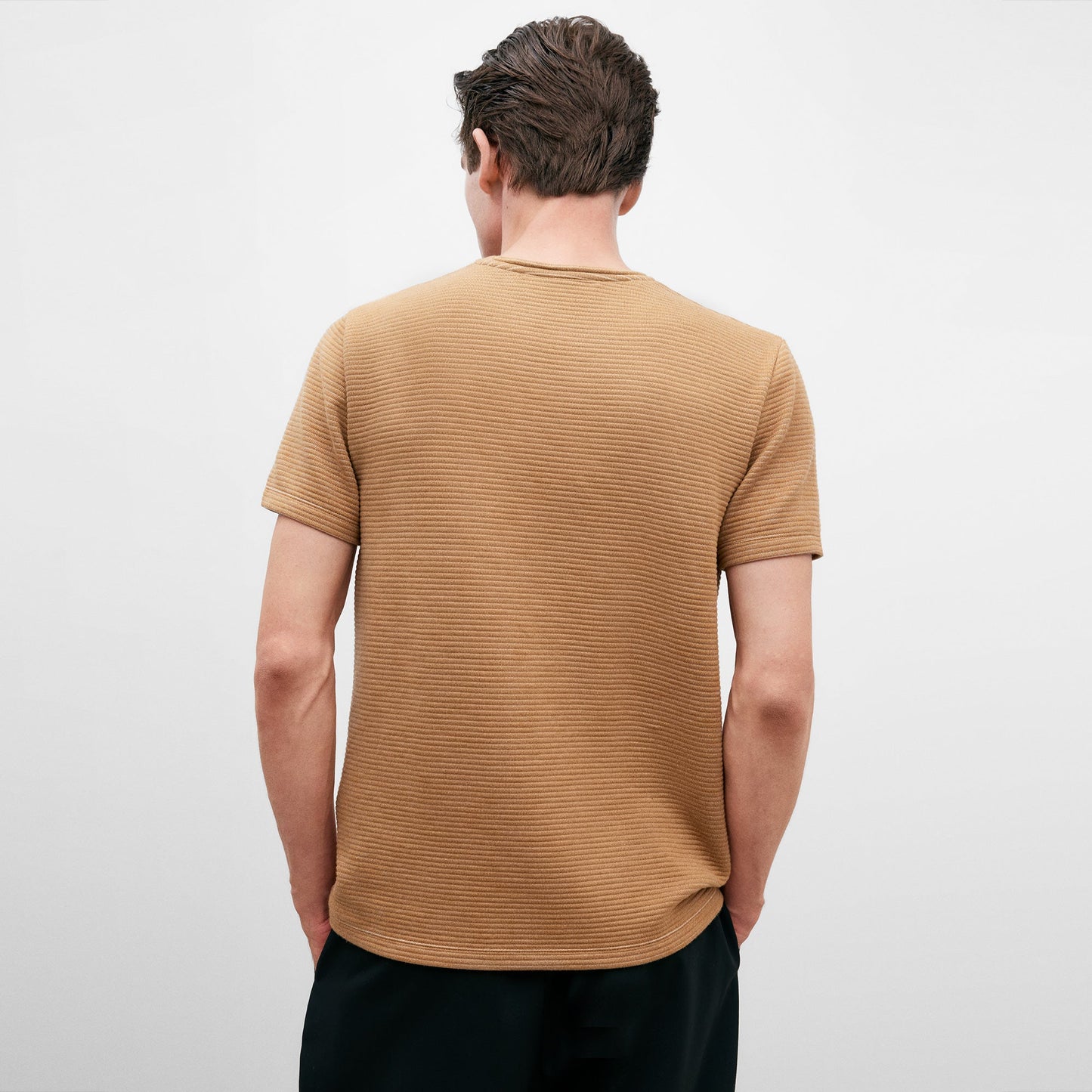 Striped T-Shirt In Tumeric