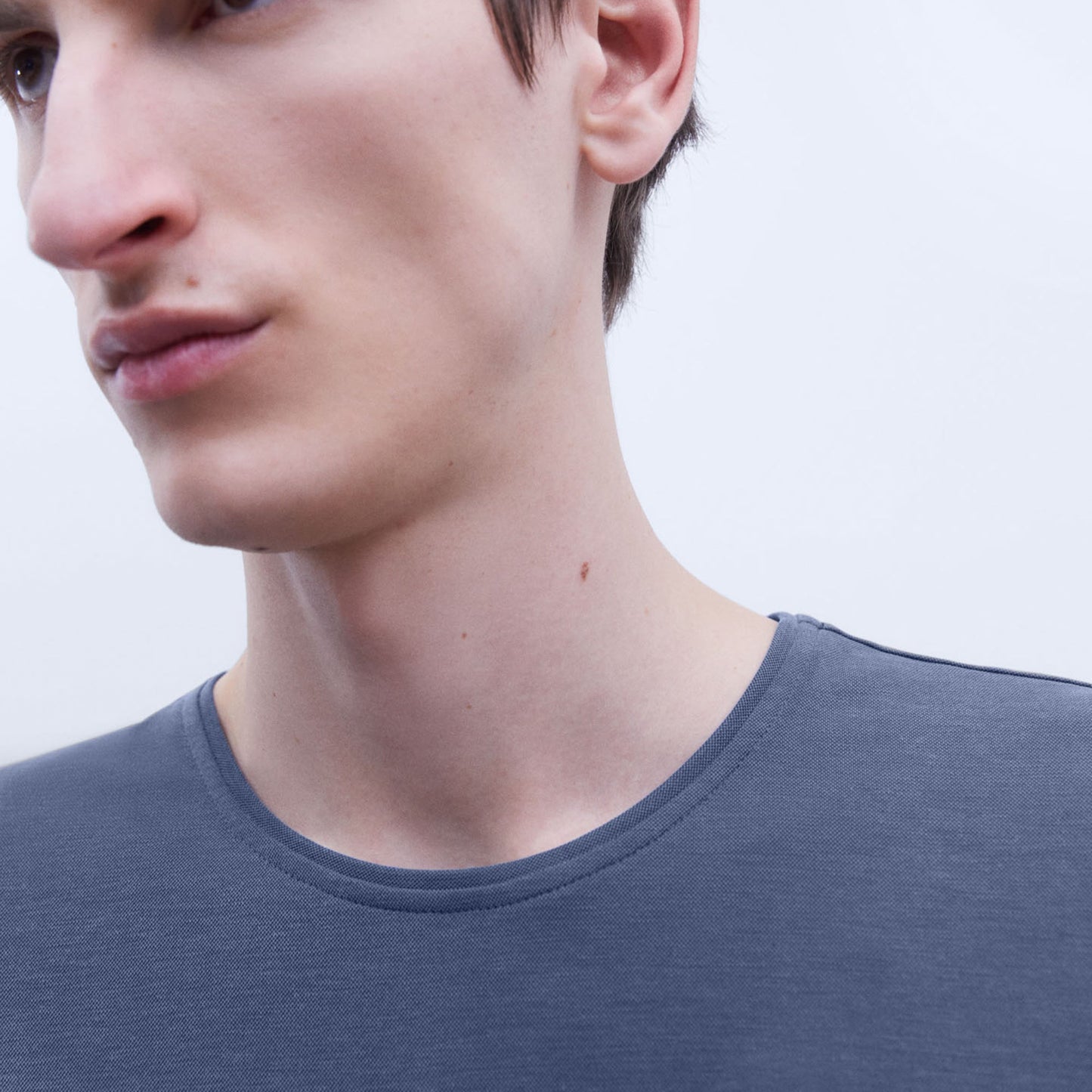 Navy Blue Modal Crewneck Tee