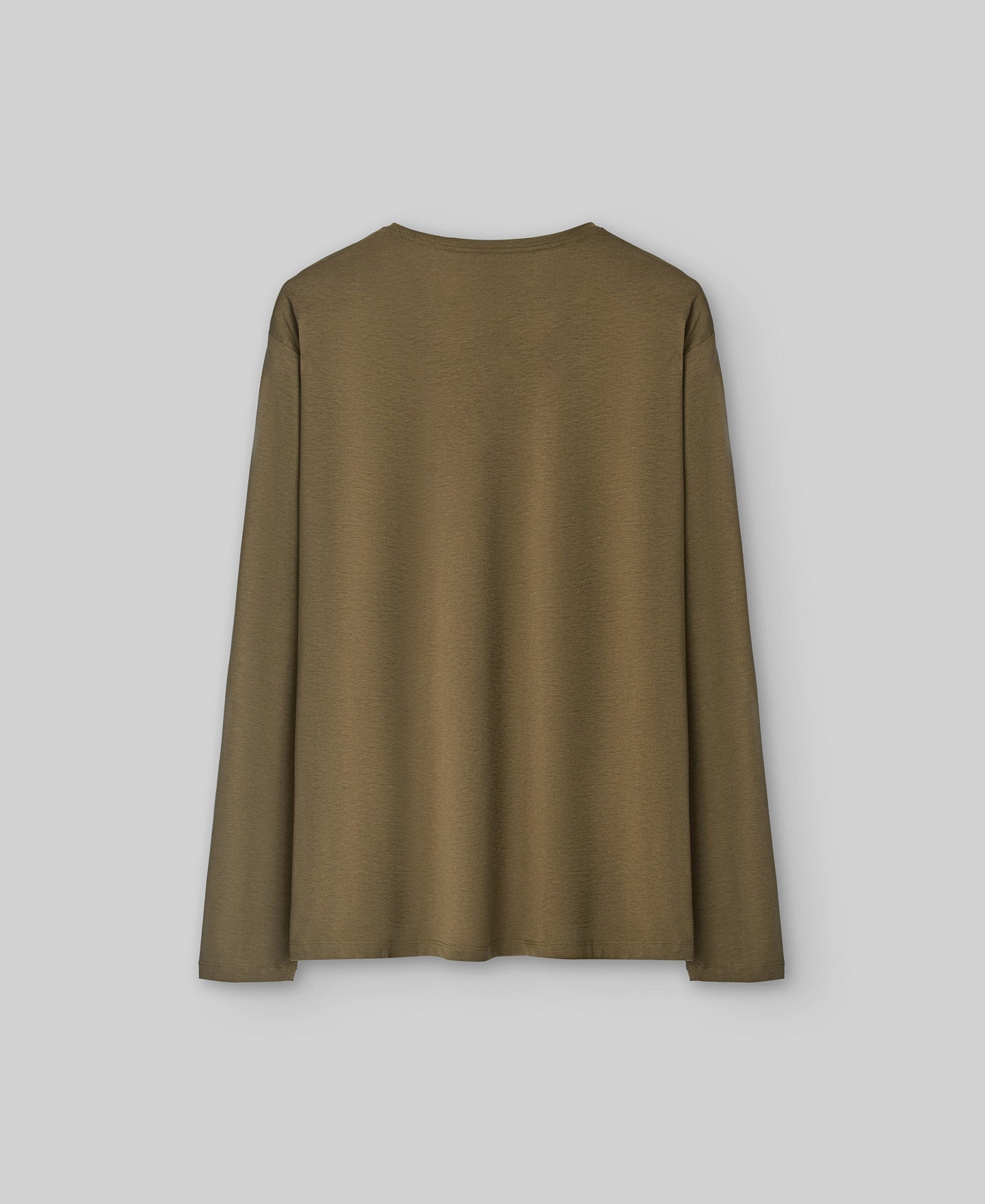 Long Sleeve Men's T-shirt in Olive Green