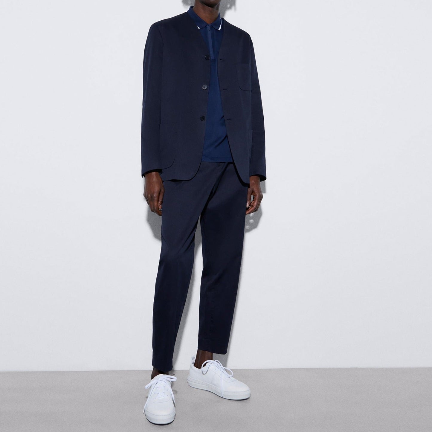 Navyblue Mercerized Cotton Polo Shirt