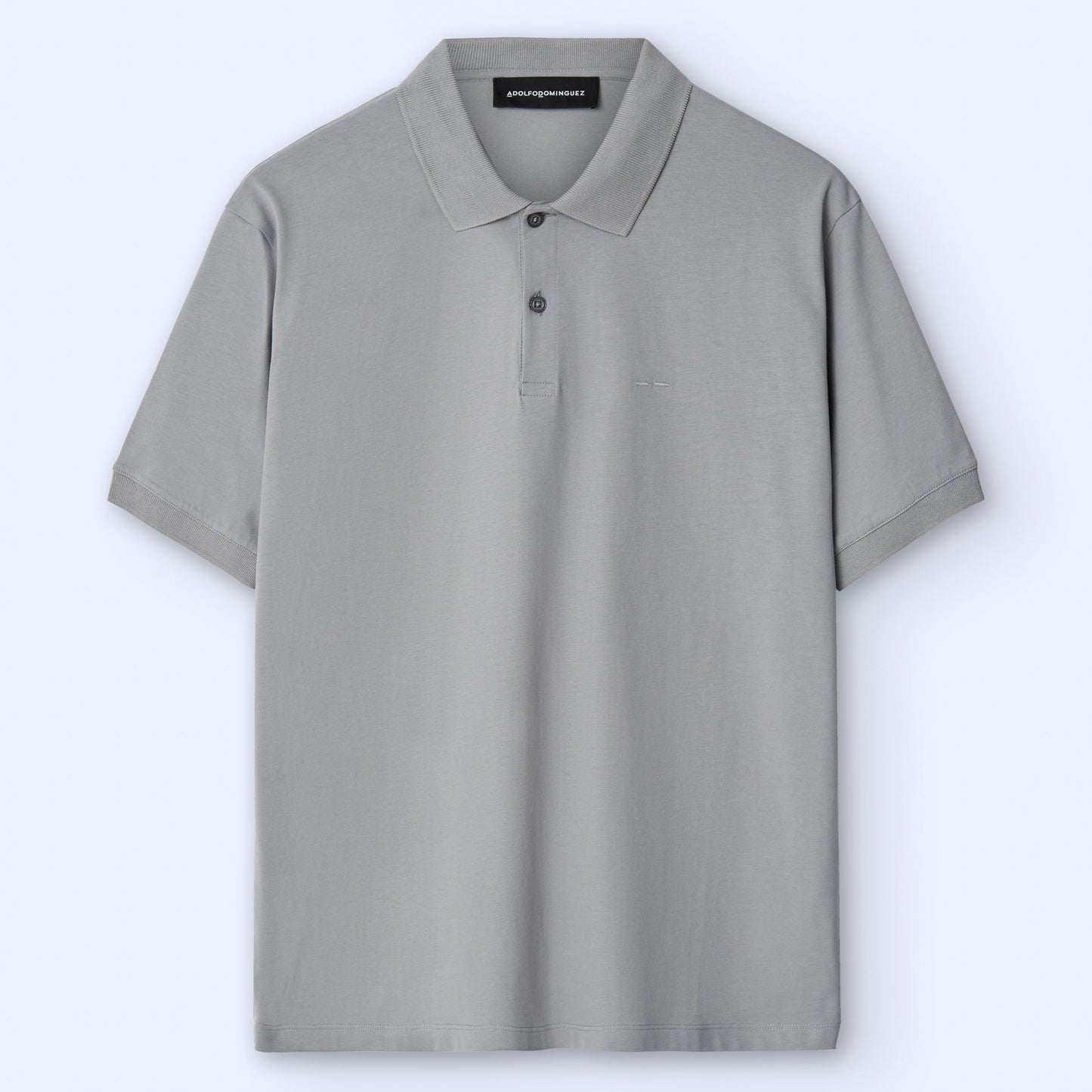 Luxury Grey Cotton Polo Shirt