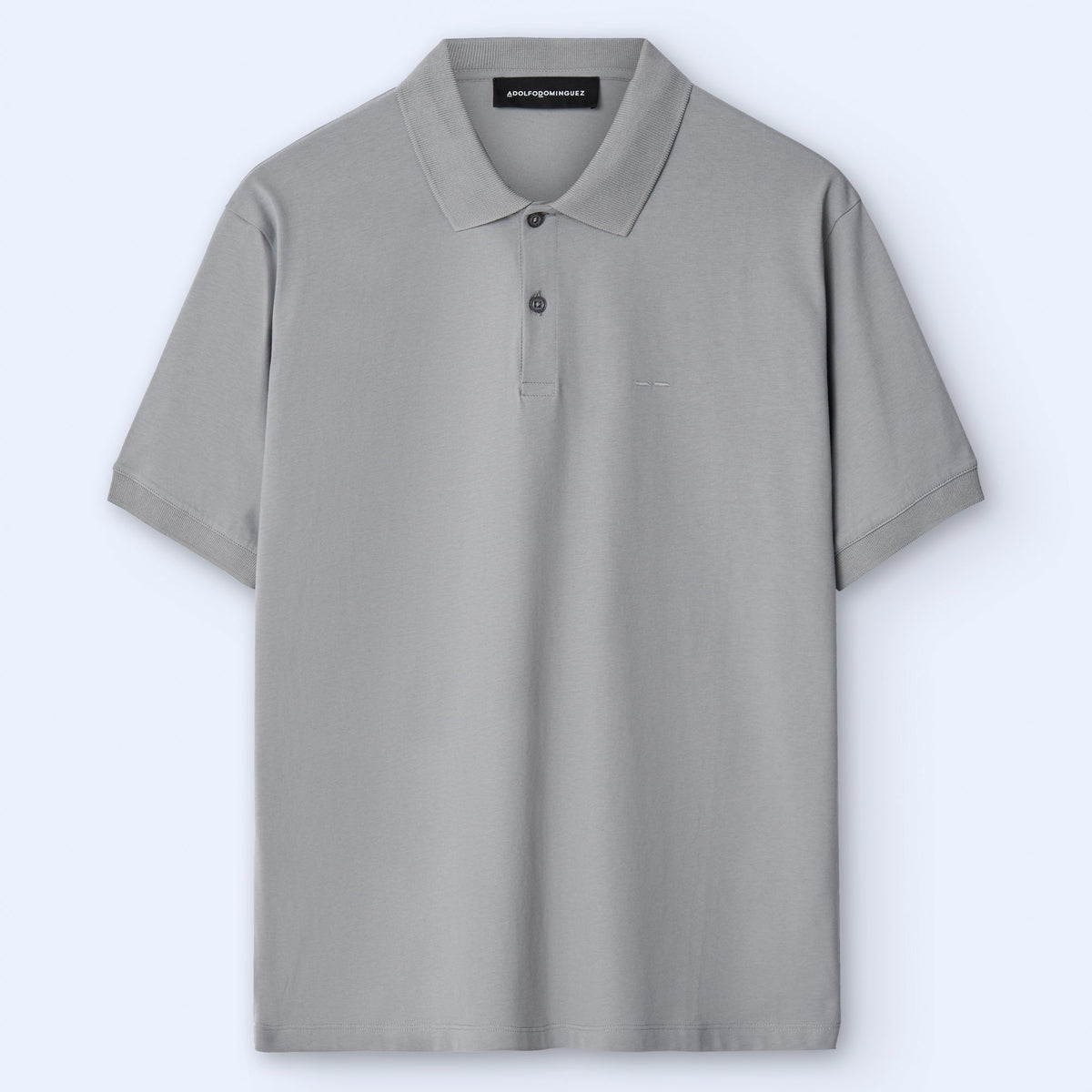 Luxury Grey Cotton Polo Shirt