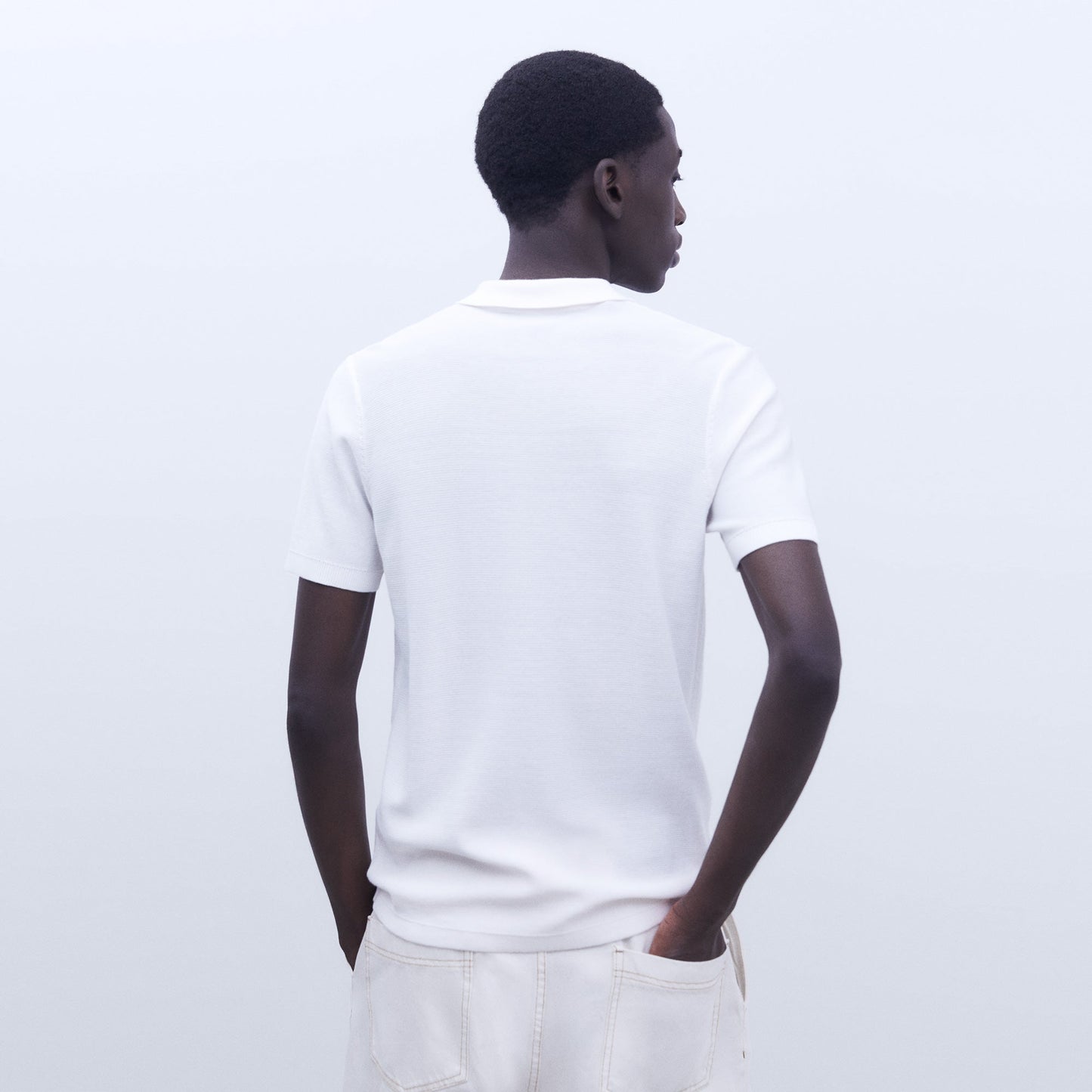 Classic White Polo Shirt For Men