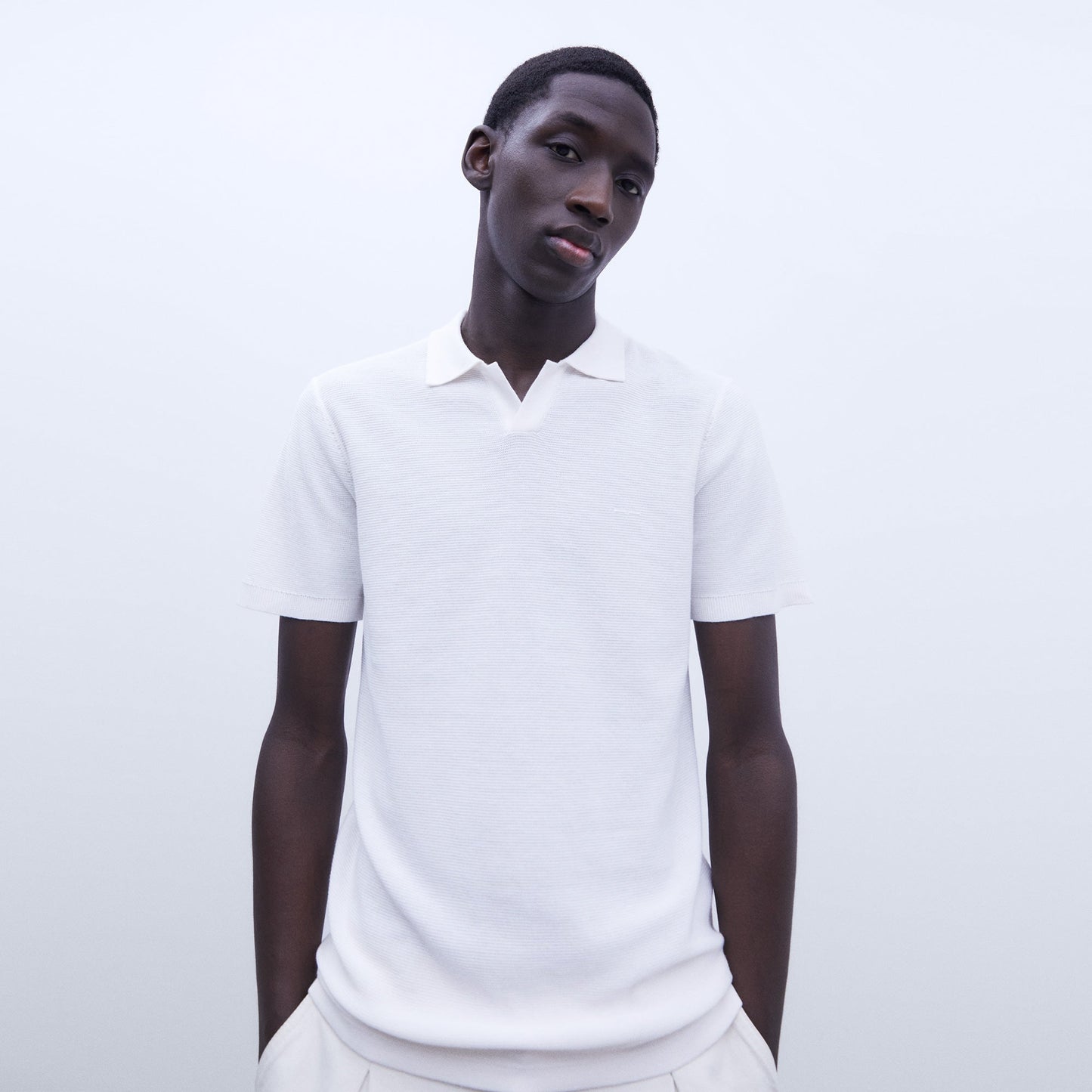 Classic White Polo Shirt For Men