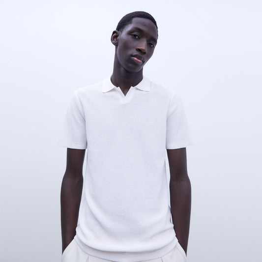 Classic White Polo Shirt For Men