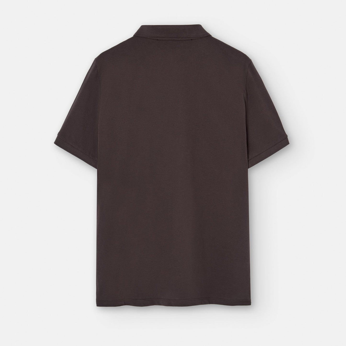 Chesnut Brown Cotton Pique Two Button Polo Shirt