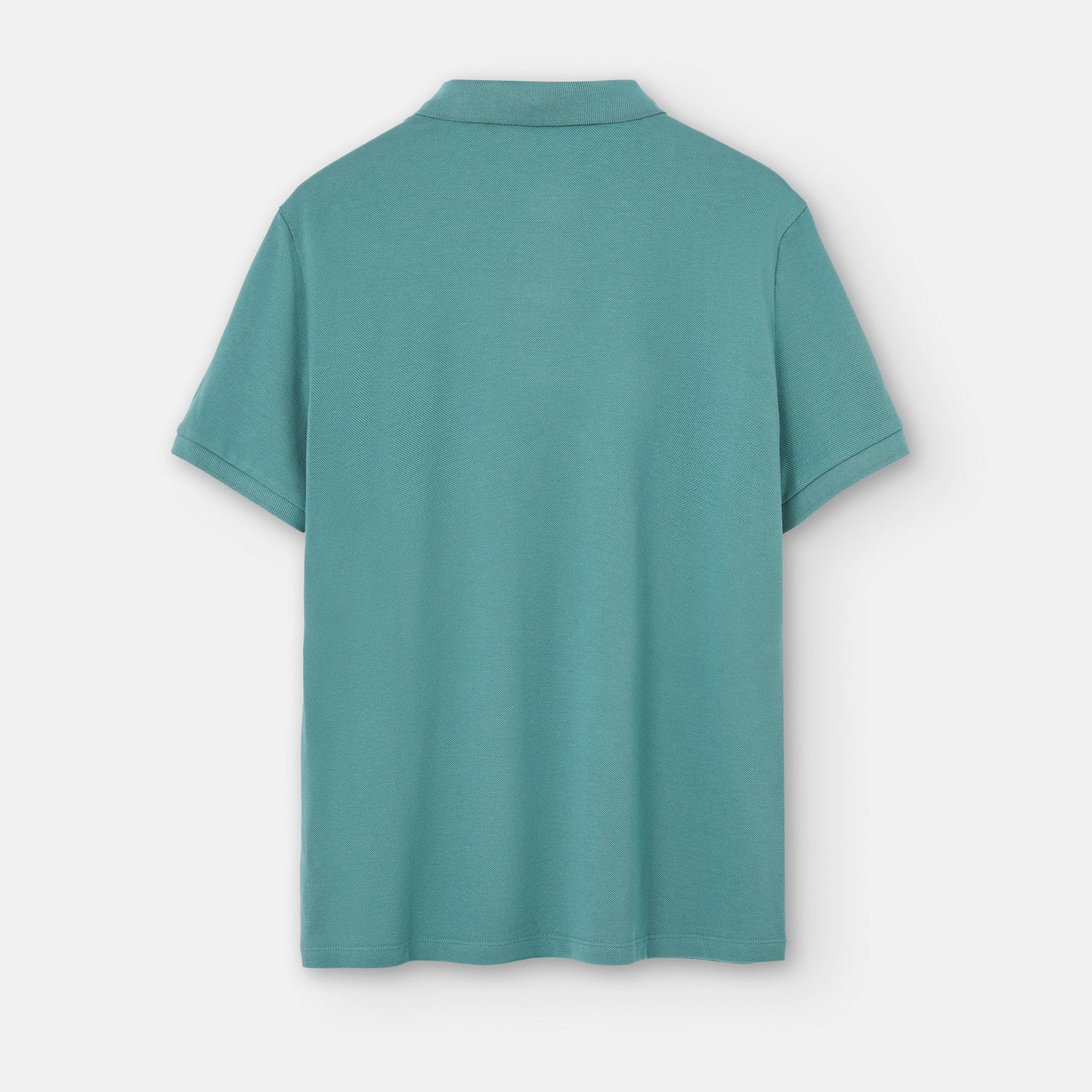 Topaz Blue Cotton Pique Two Button Polo Shirt